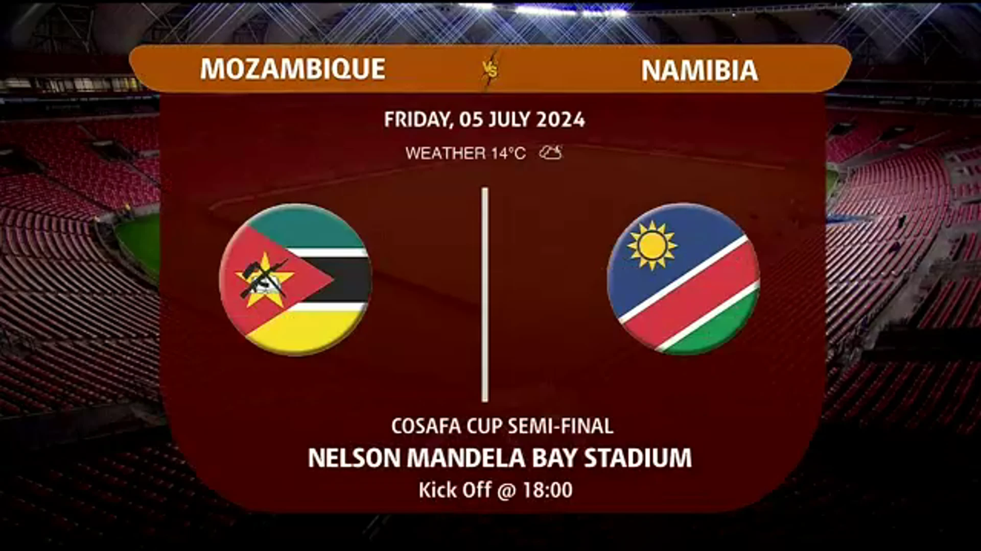 Mozambique v Namibia | Match Highlights | COSAFA Cup Semi Finals