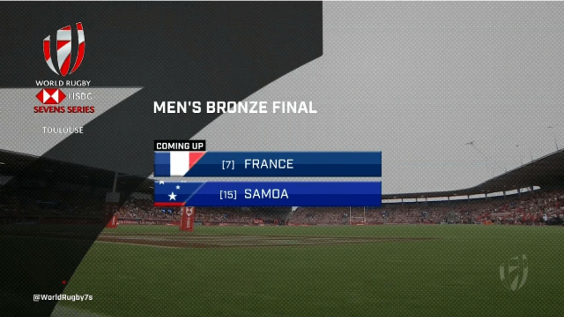 World Rugby HSBC Sevens Series Toulouse | France v Samoa | 3rd P/O | Highlights