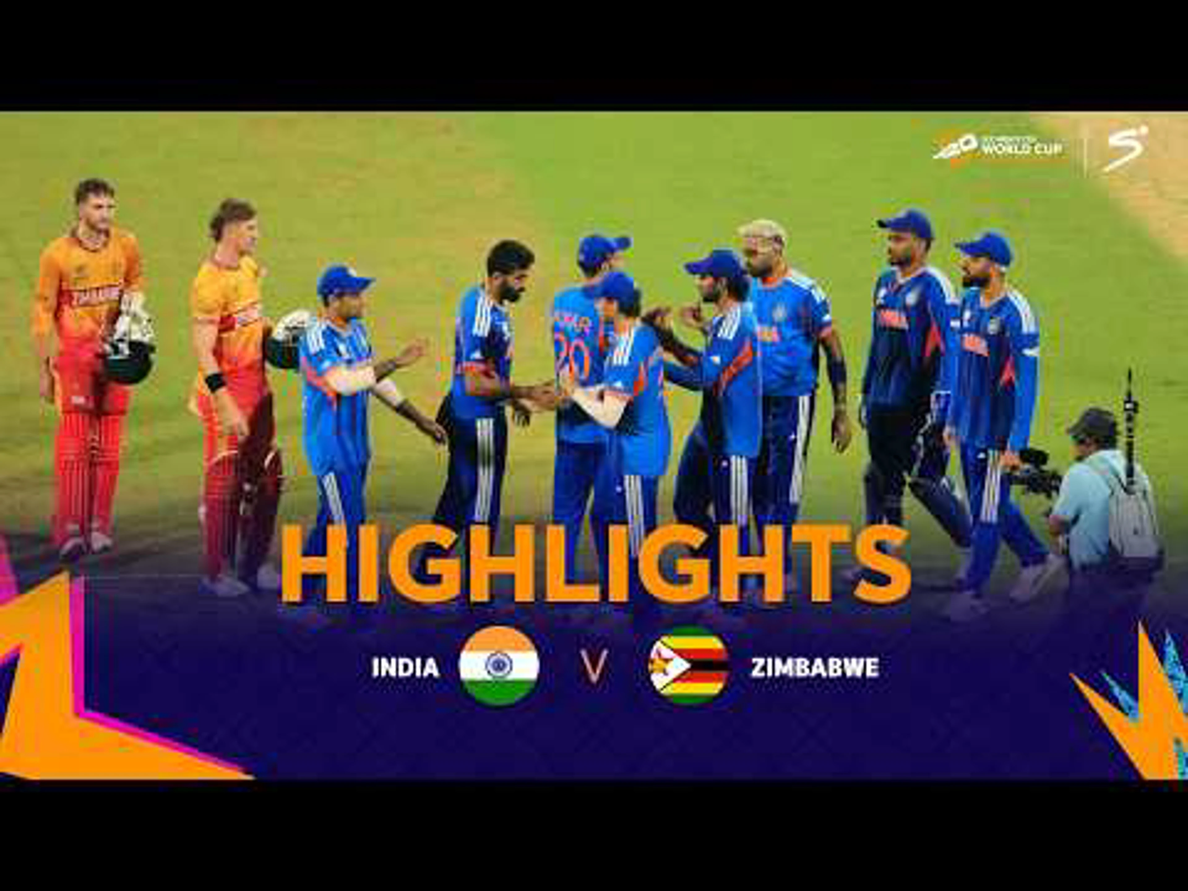 India v Zimbabwe | Match Highlights | ICC T20 World Cup Super 8 Group 1