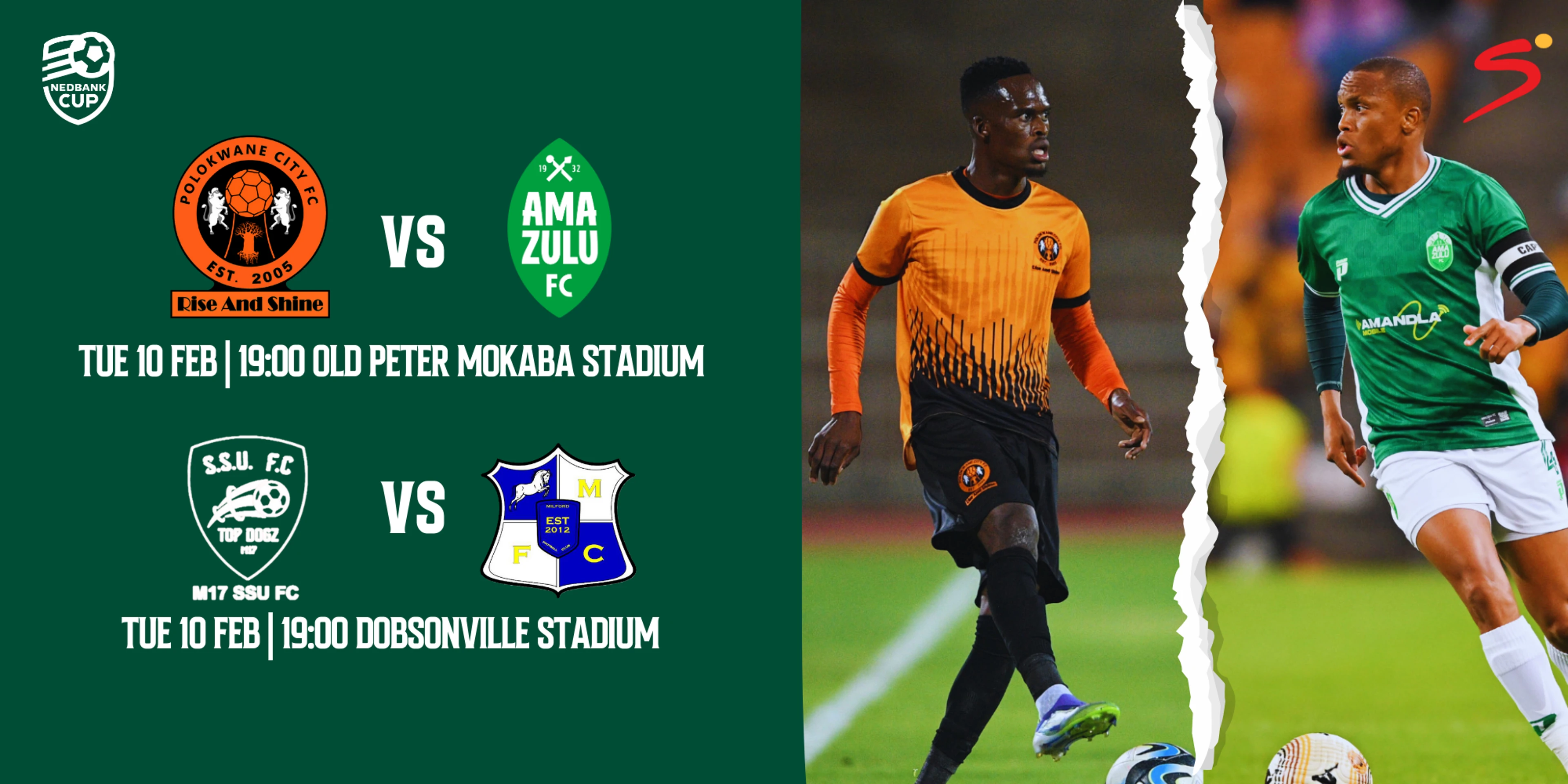 Milford face ‘Top Dogz’, Polokwane City and AmaZulu touch gloves