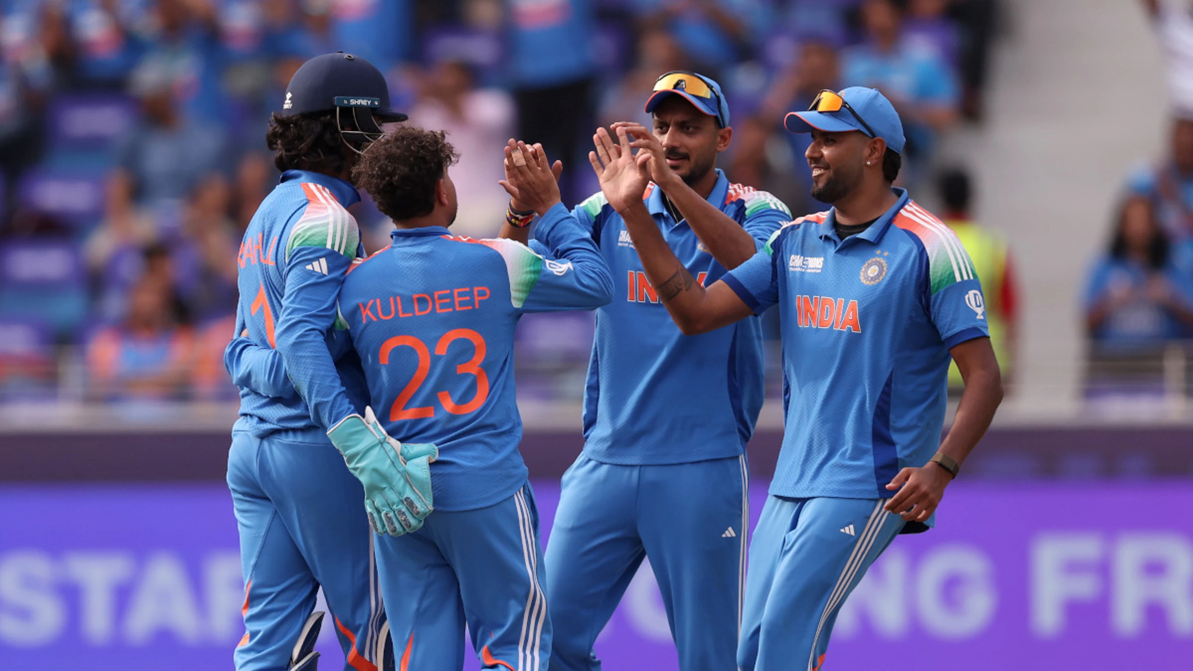 Kohli hits ton as India push Pakistan to brink of Champions Trophy exit