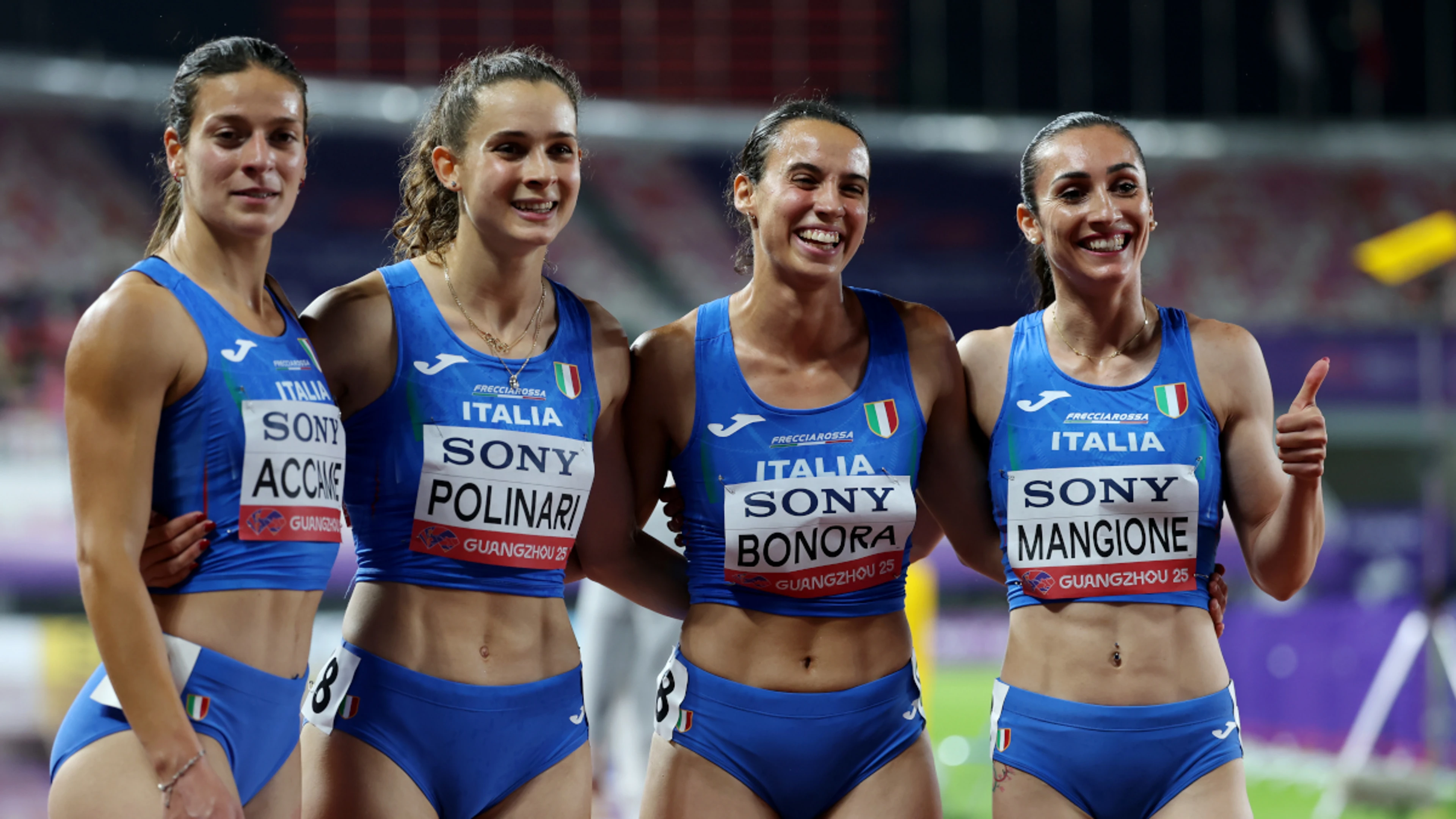 Italy, Canada and Jamaica sparkle in mixed 4x100m relay's global debut