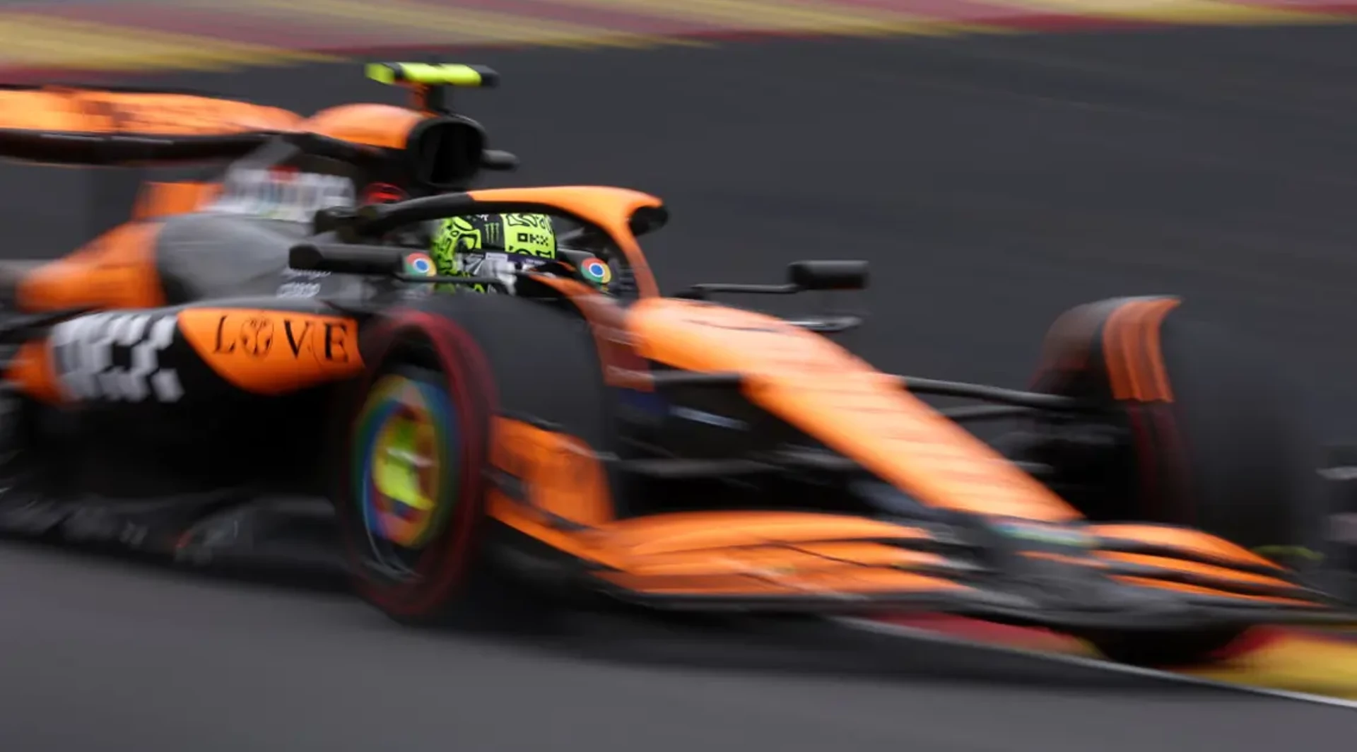 BELGIAN GP PRACTICE: Norris heads Piastri in McLaren one-two