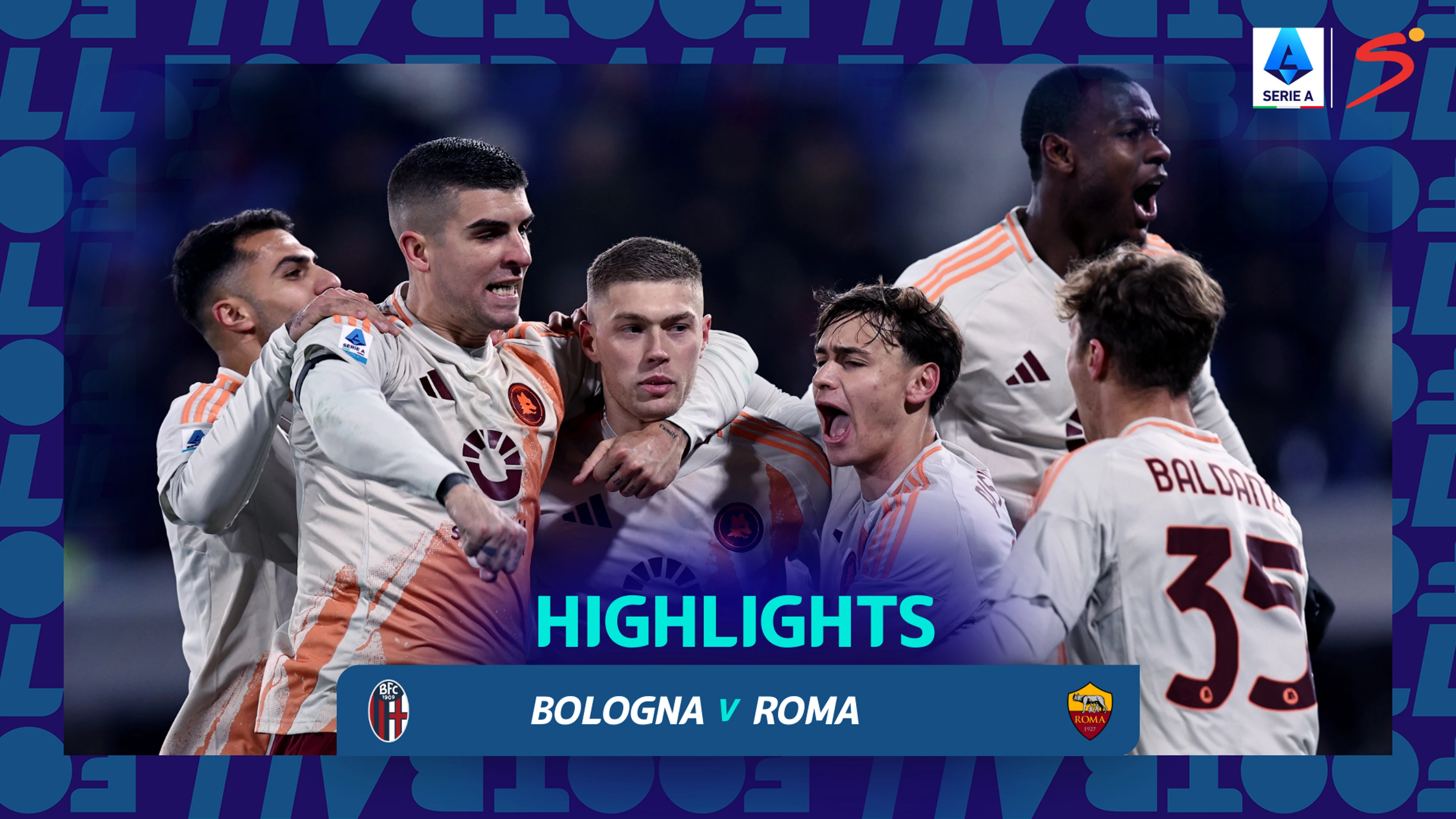 Bologna v Roma | Match Highlights | Italian Serie A Matchday 20