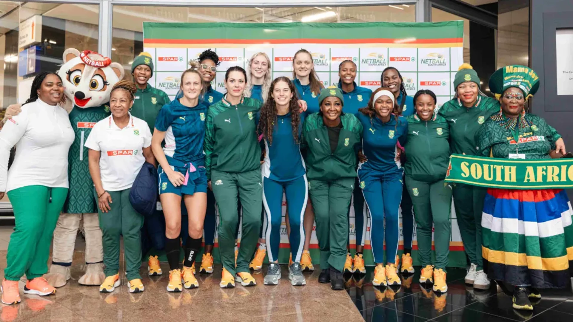 A WARM WELCOME: Proteas back in SA after impressive netball tour