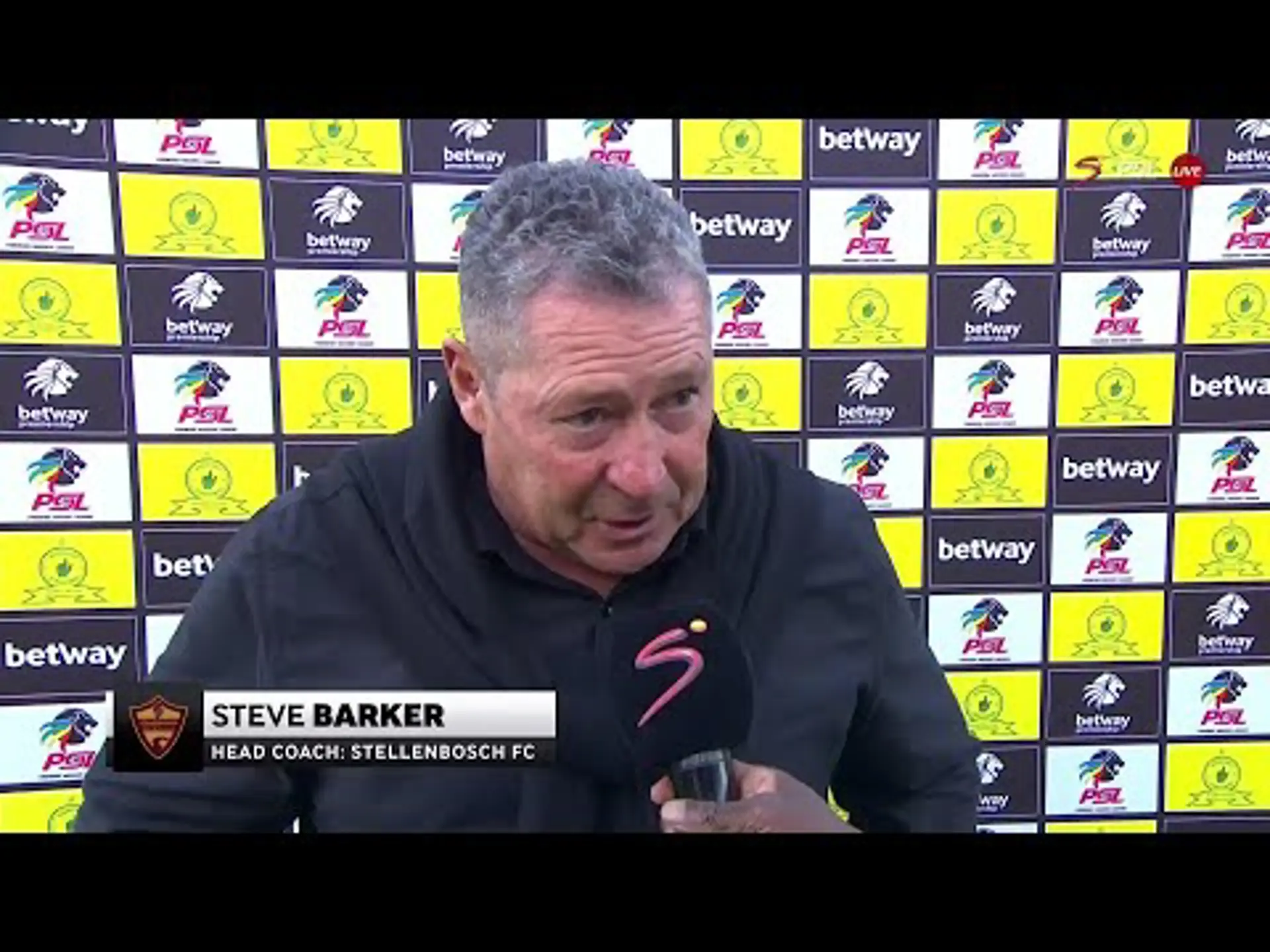 Second half was about damage control - Steve Barker | Mamelodi Sundowns v Stellenbosch