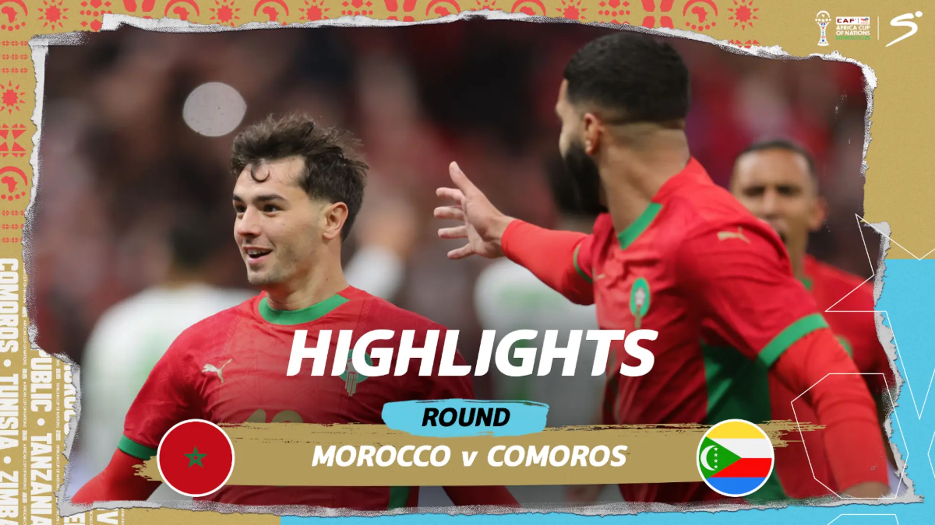 AFCON 2025 | Group A week 1 | Morocco v Comoros | Highlights