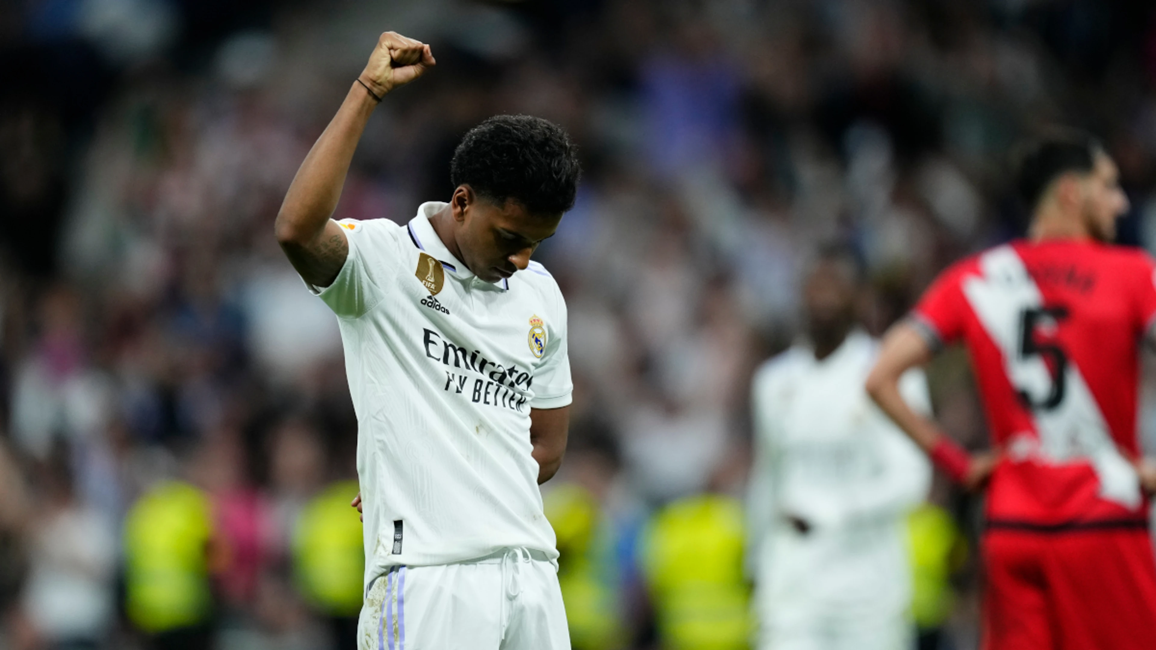 Rodrygo raises fist in Vinicius tribute as Madrid beat Rayo