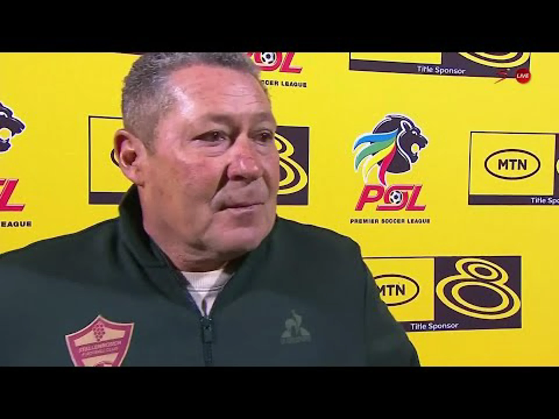 Steve Barker post match reactions | Mamelodi Sundowns v Stellenbosch | MTN8