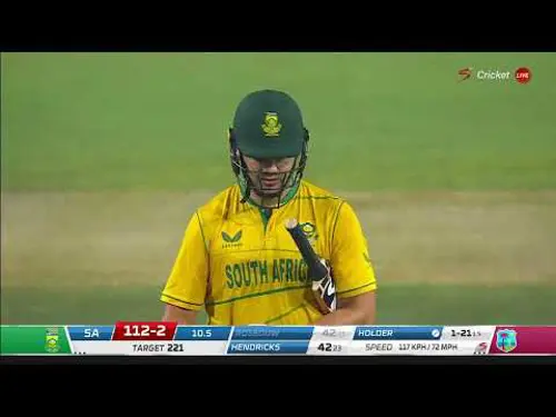 Rossouw - WICKET | South Africa v West Indies | 3rd T20