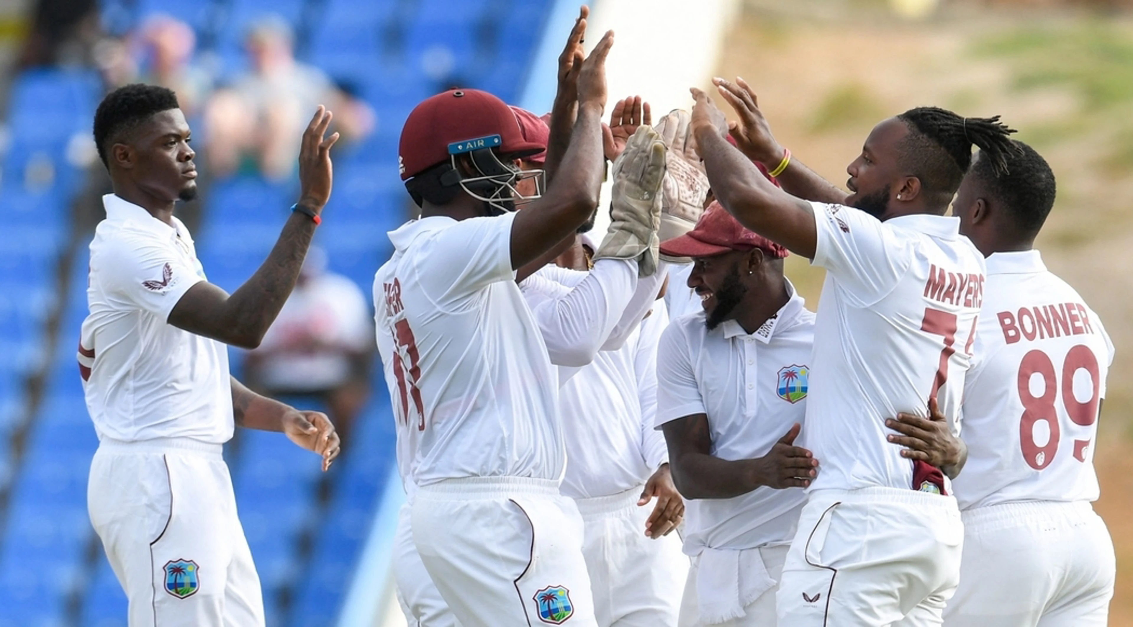 West Indies dominate Bangladesh on first day of second test