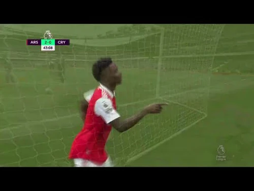 Bukayo Saka with a Goal vs. Crystal Palace | SuperSport