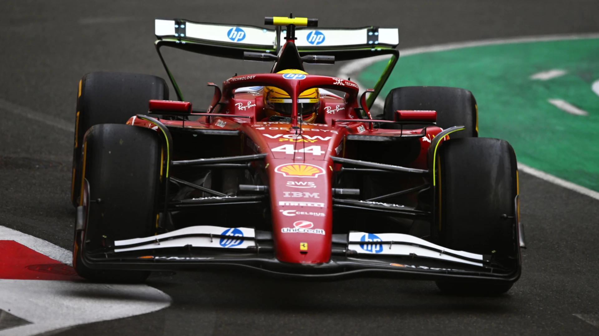 Hamilton tops practice in Ferrari as McLaren struggle in Baku