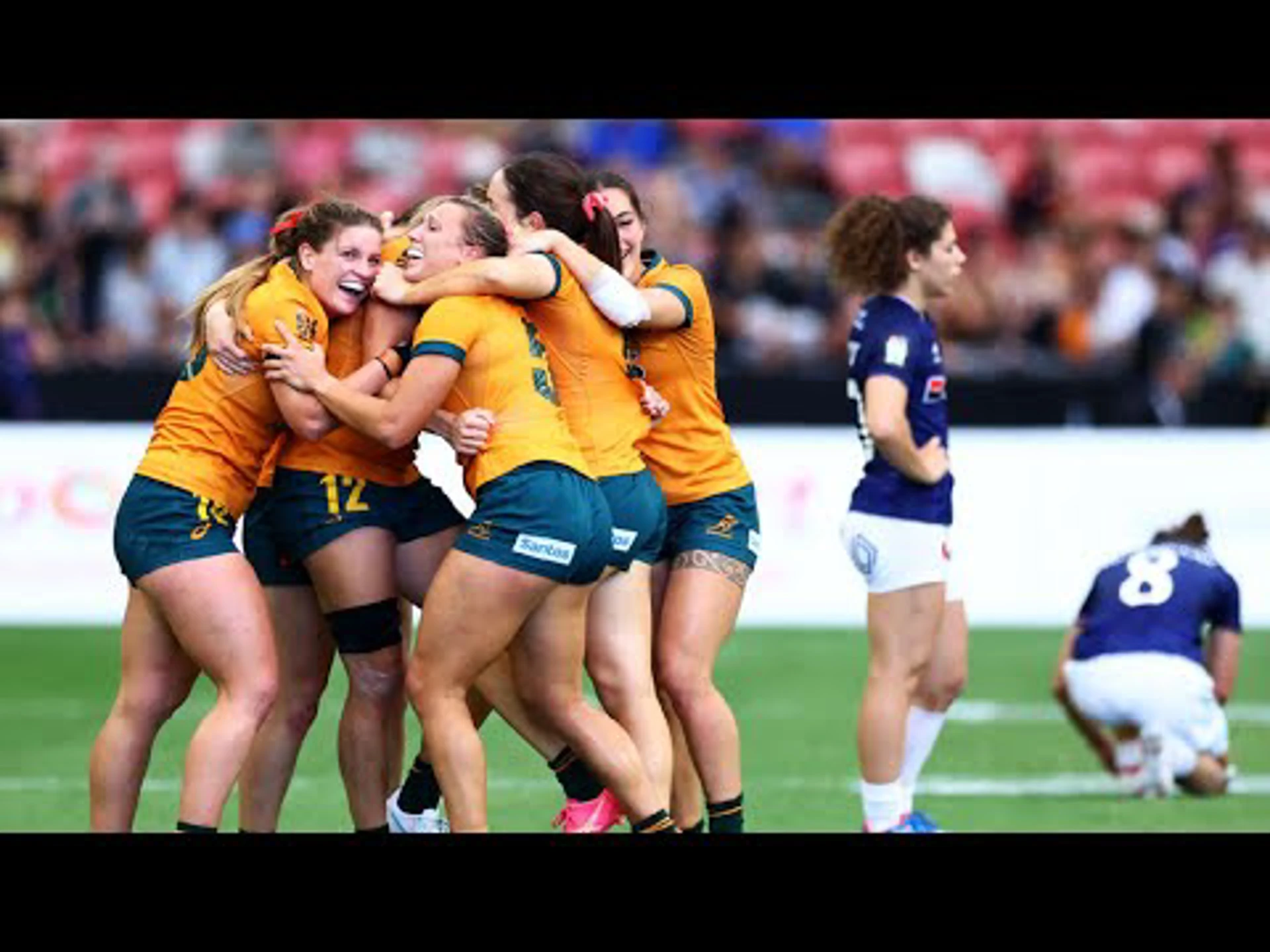 Australia v France | Women's Final | Highlights | World Rugby HSBC Sevens Series Madrid