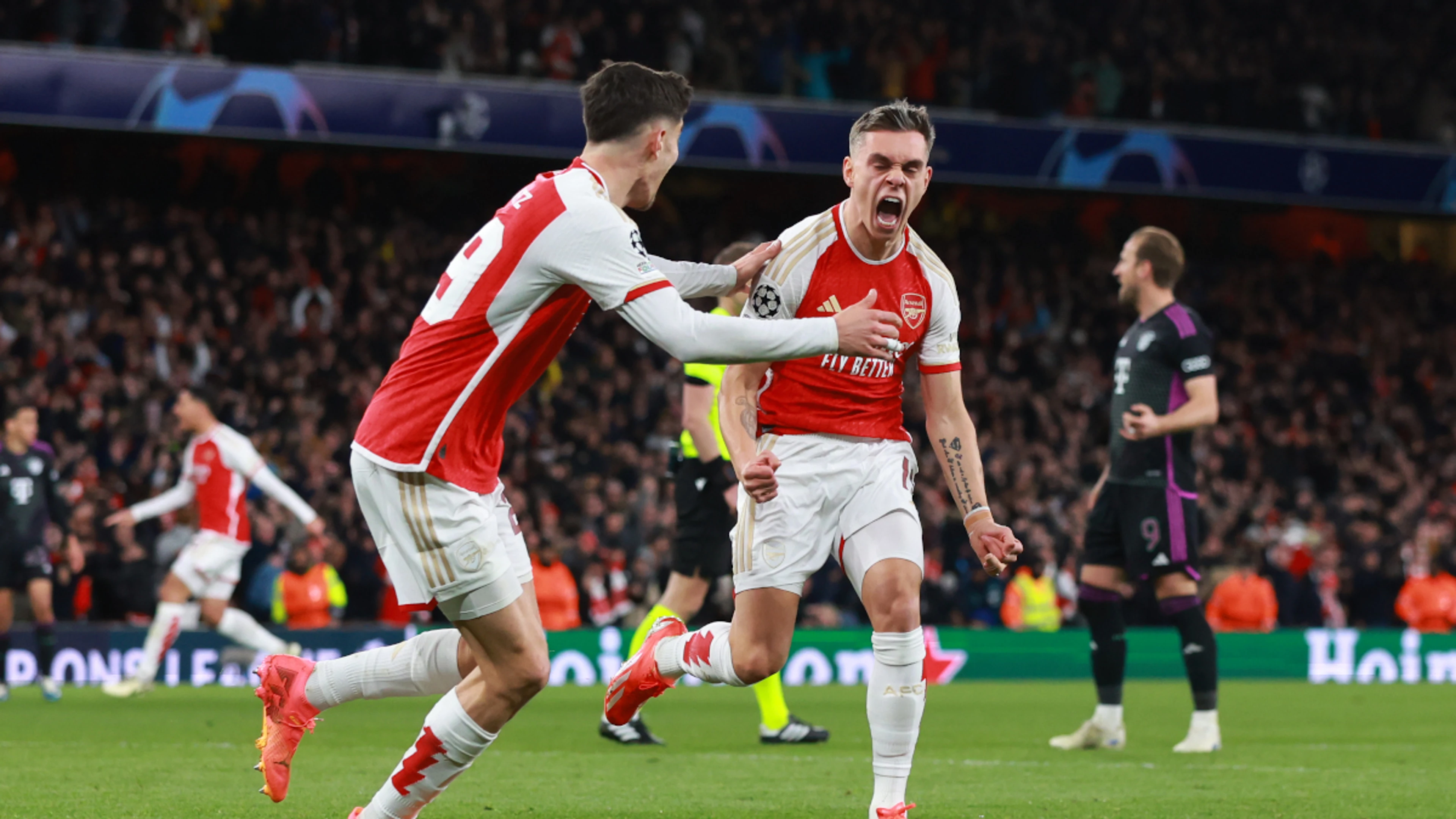 Trossard strikes late to rescue Arsenal in Bayern draw