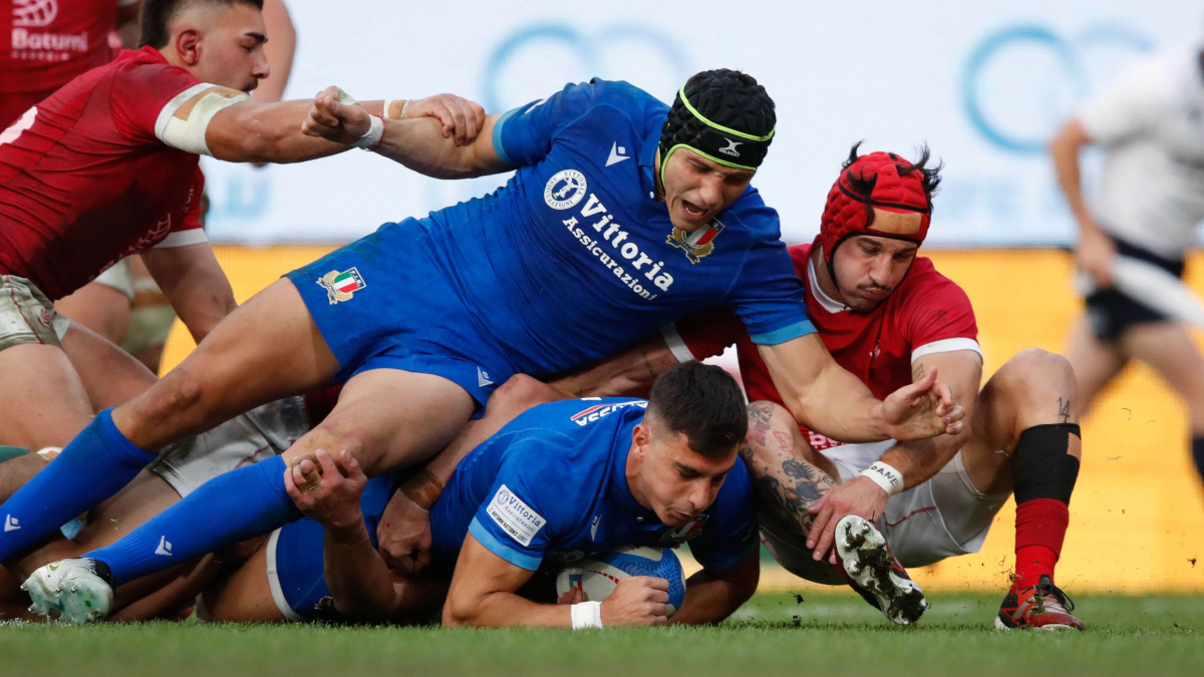 Italy fight back for to beat Georgia