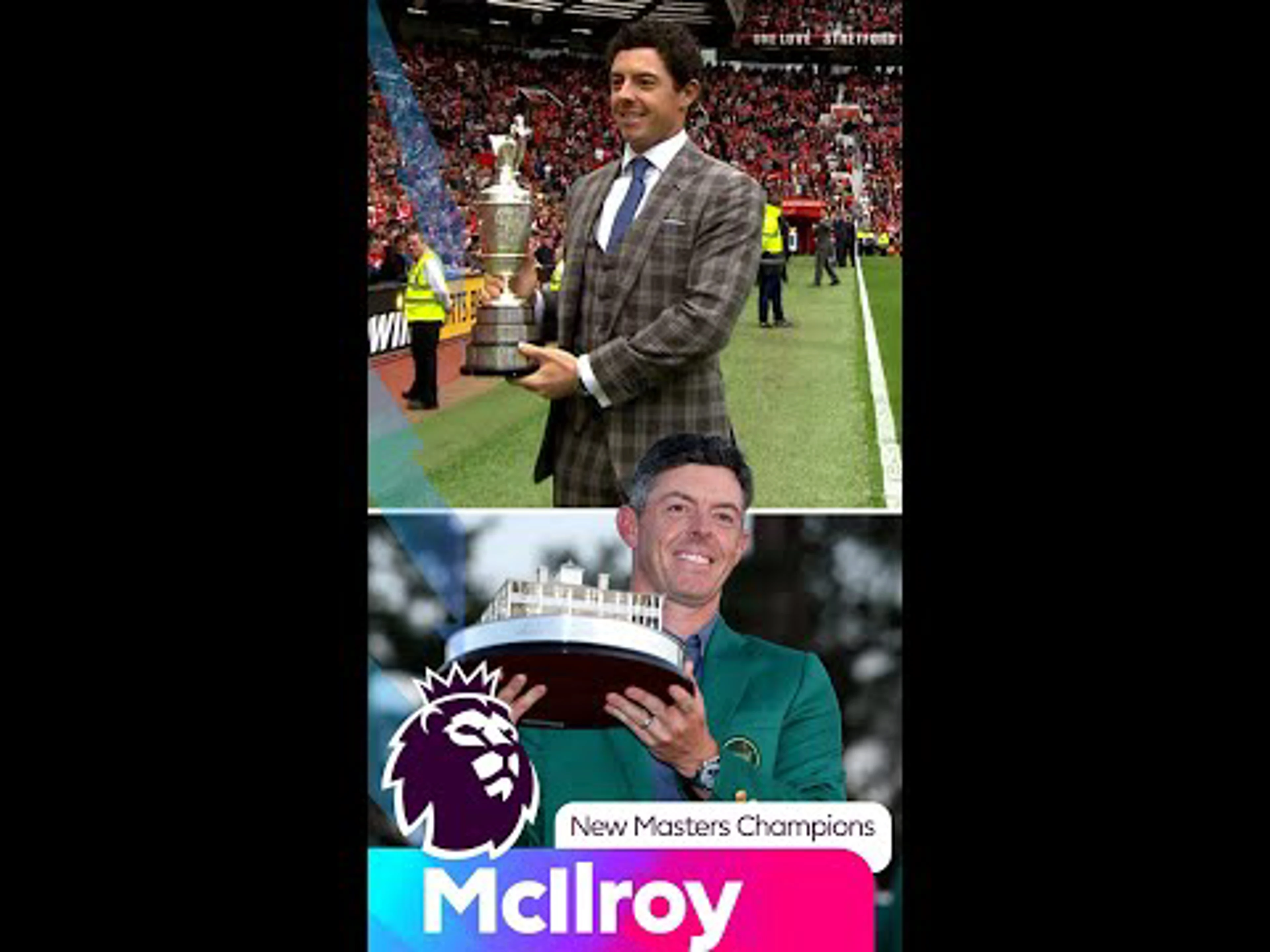 Masters Champion | When Rory McIlroy showed off his Open Championship trophy to Old Trafford!