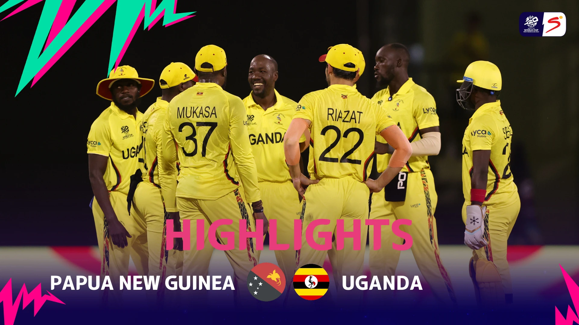 Papua New Guinea v Uganda | Match Highlights | Group C | ICC T20 World Cup