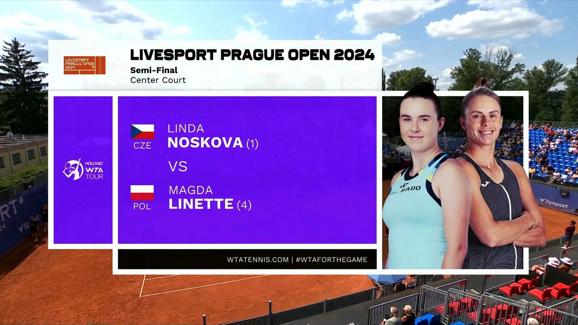 Linda Noskova v Magda Linette | Prague Open | SF2 Highlights |  WTA Tour