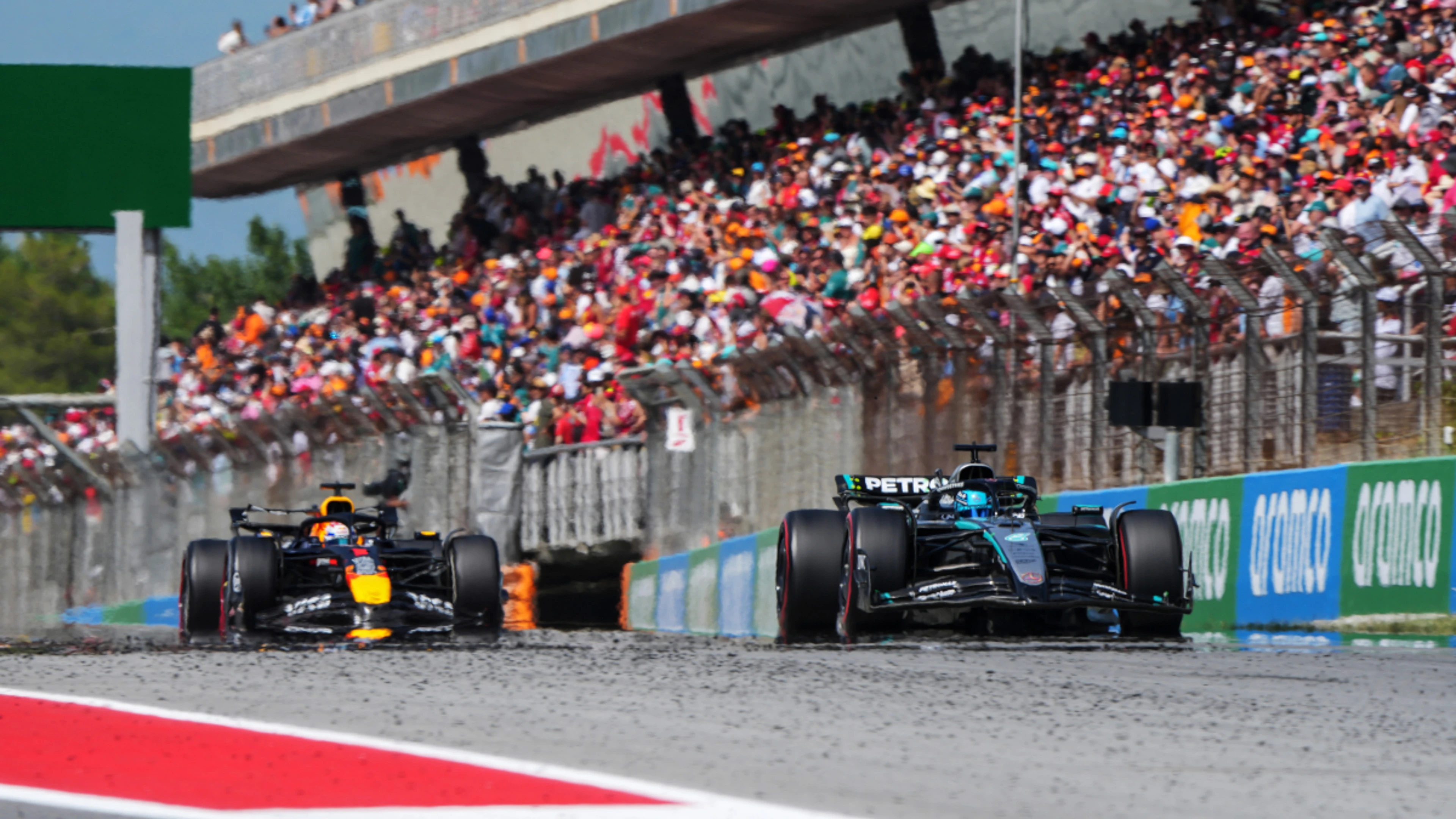 Russell clash should not have happened, says Verstappen