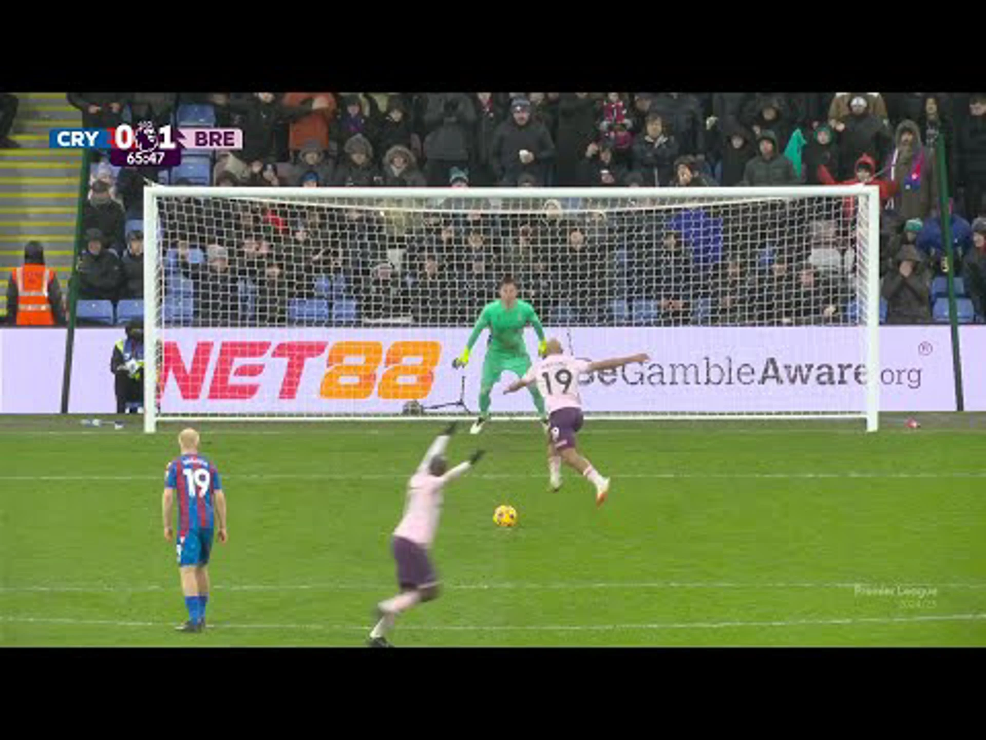 Bryan Mbeumo | 66ᵗʰ Minute Penalty Goal v Crystal Palace