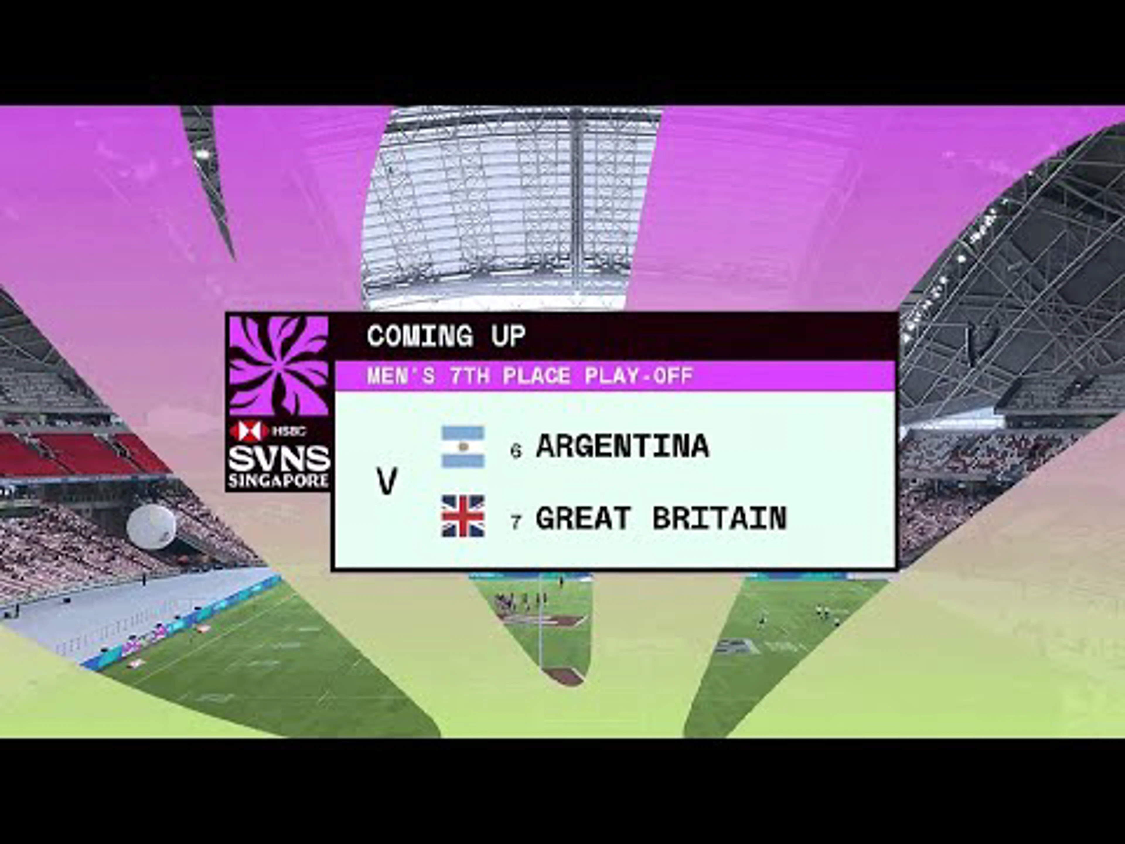 Argentina v Great Britain | 7th Place Highlights | World Rugby HSBC Sevens Series Singapore