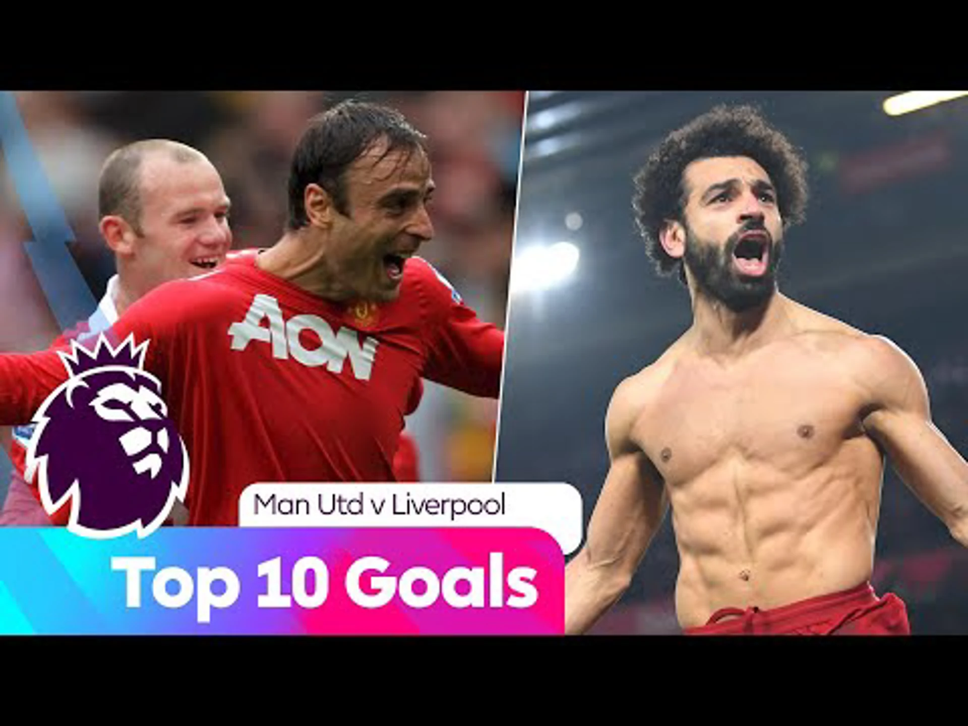 Top 10 Goals between Man Utd v Liverpool | Premier League