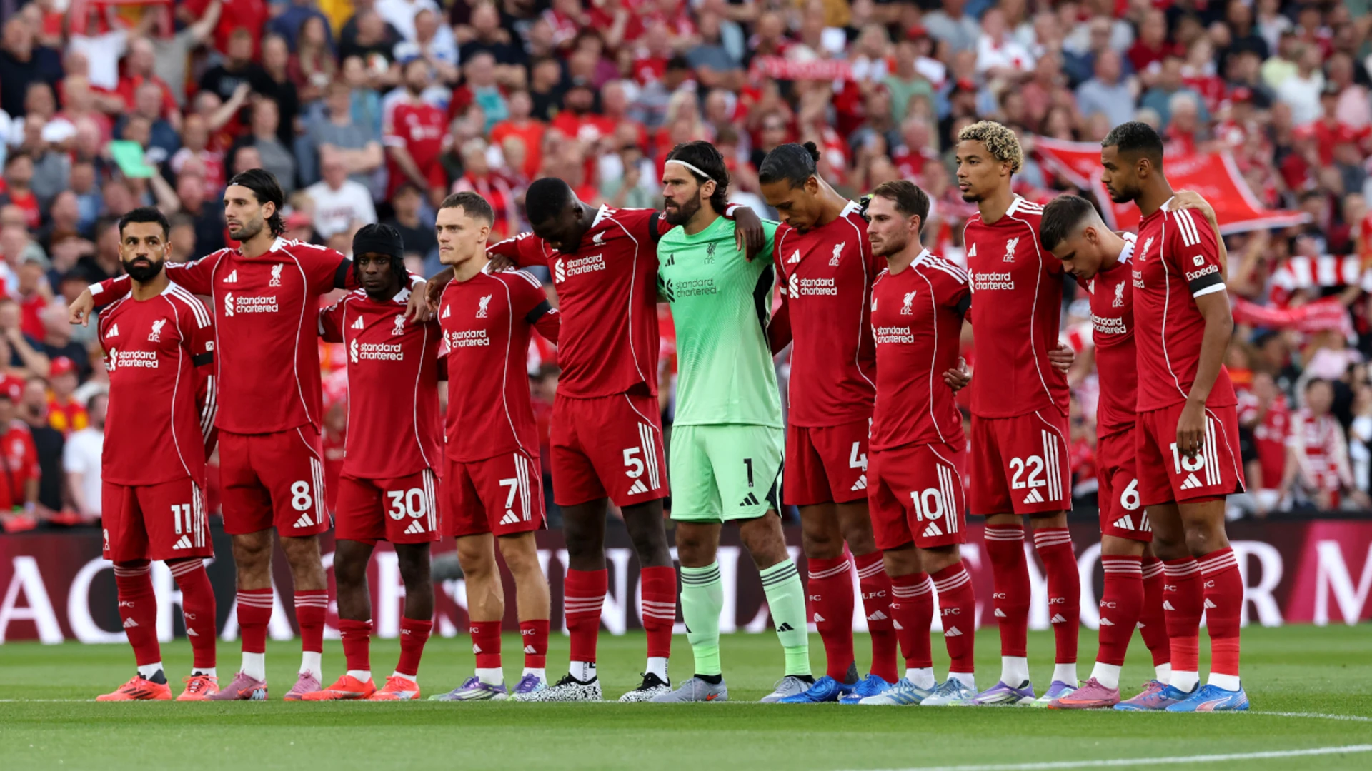 Liverpool honour Jota in emotional Premier League curtain-raiser