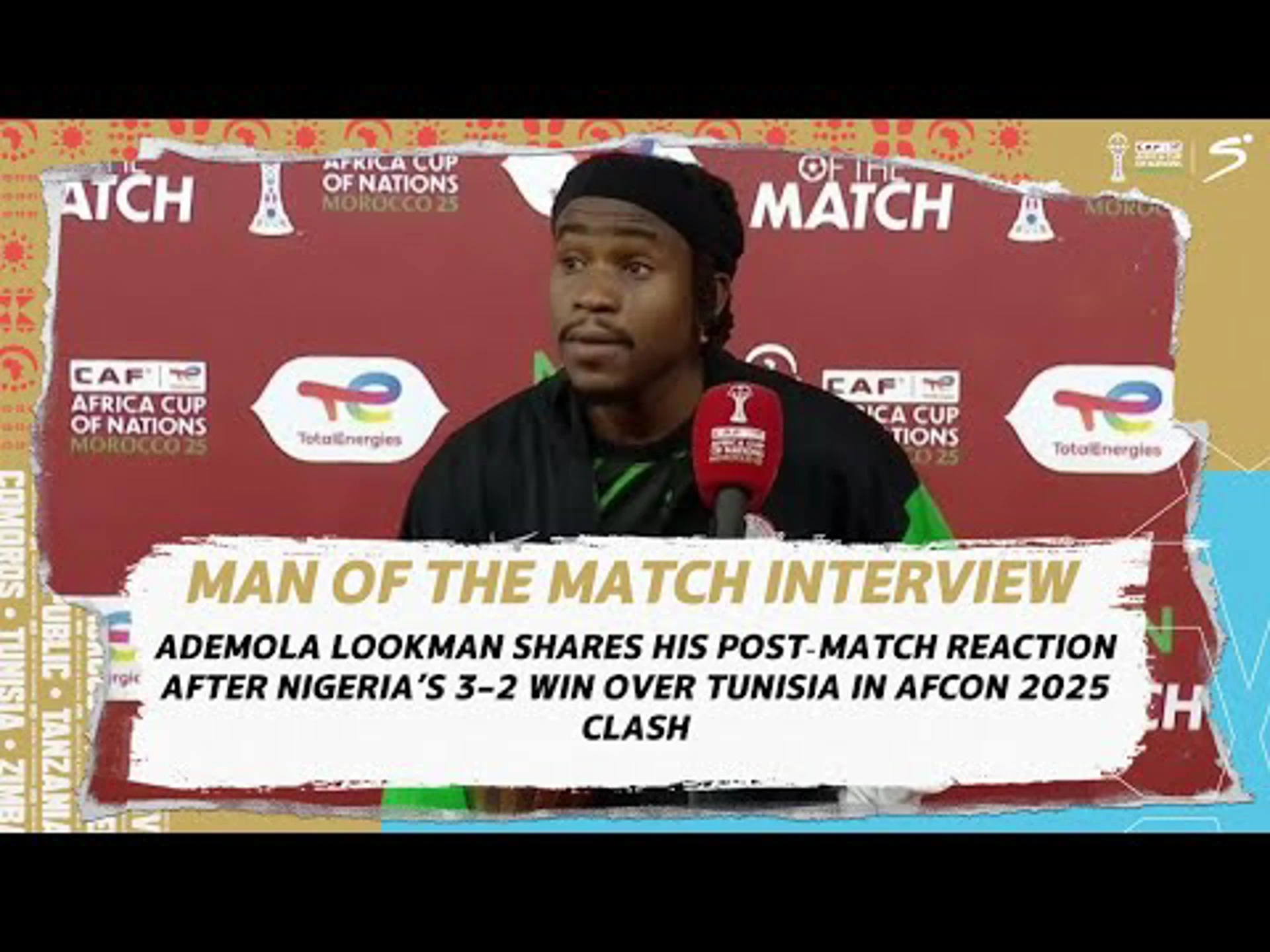 Ademola Lookman’s Post-Match Reaction | Man of the Match vs Tunisia