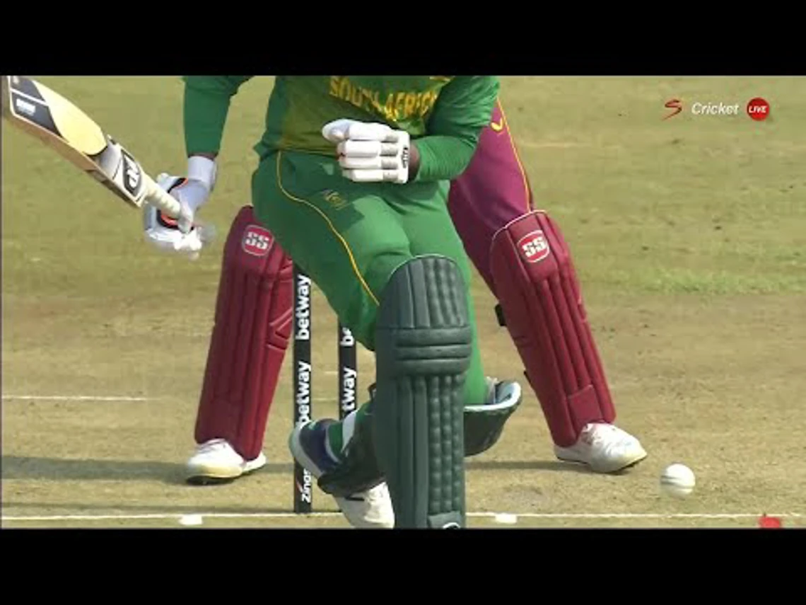 De Zorzi – WICKET | South Africa v West Indies | 3rd ODI