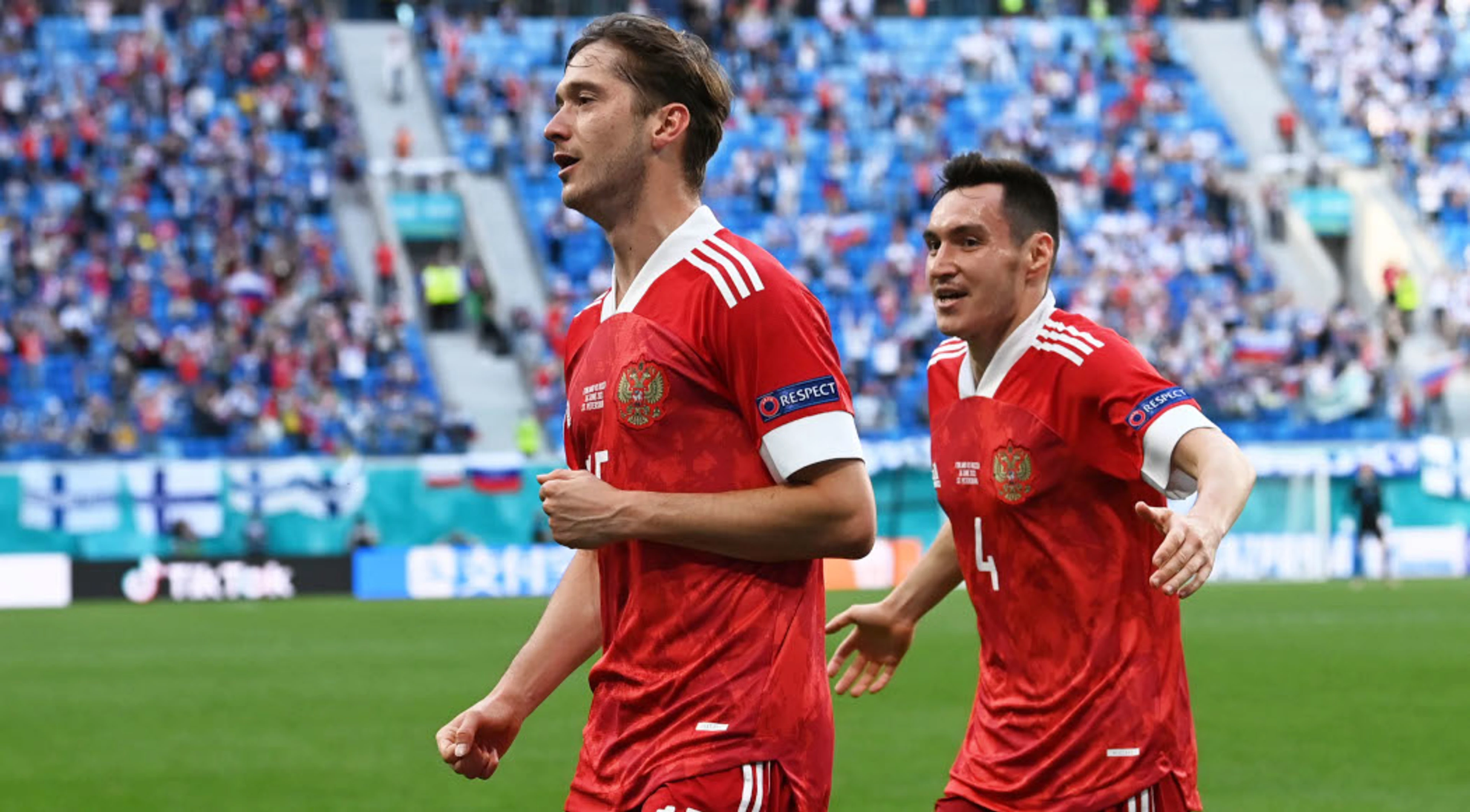 Russia back on track in Euros after win over Finland