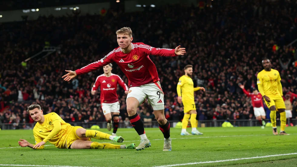 Hojlund gives Amorim winning Old Trafford bow, Roma hold Spurs SuperSport