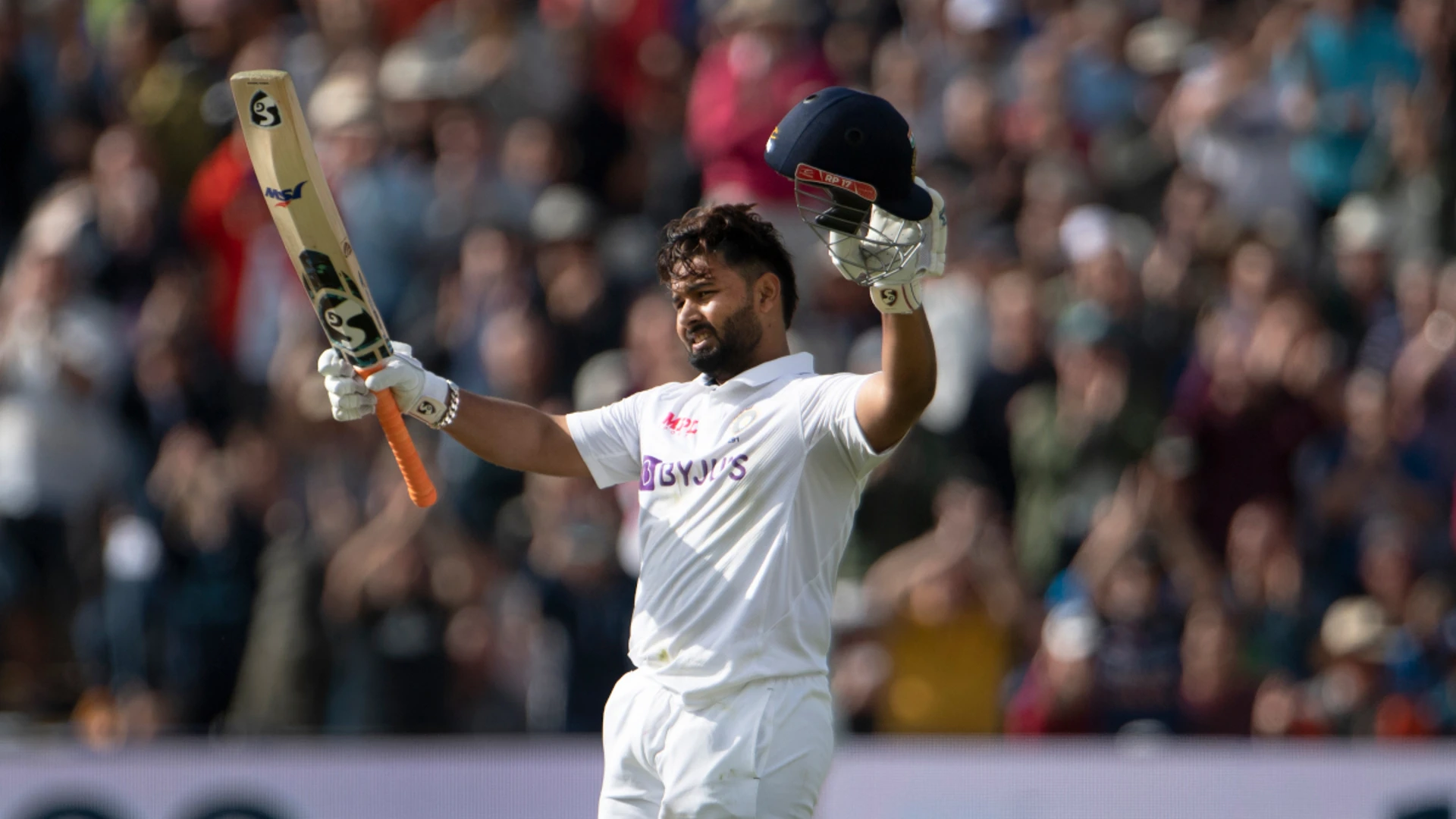 India's Pant hits ton on return to tests after car crash