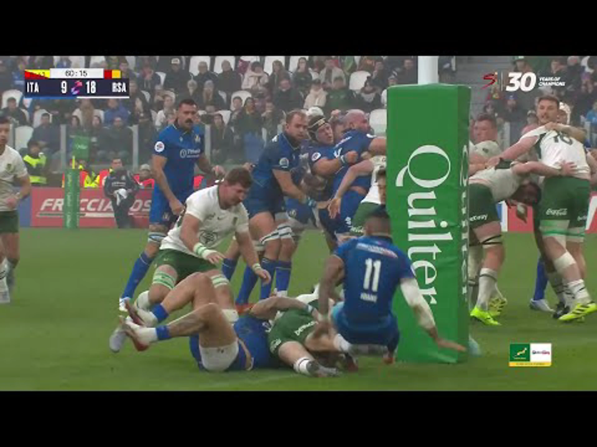Morne van den Berg | 60ᵗʰ Minute Try v Italy