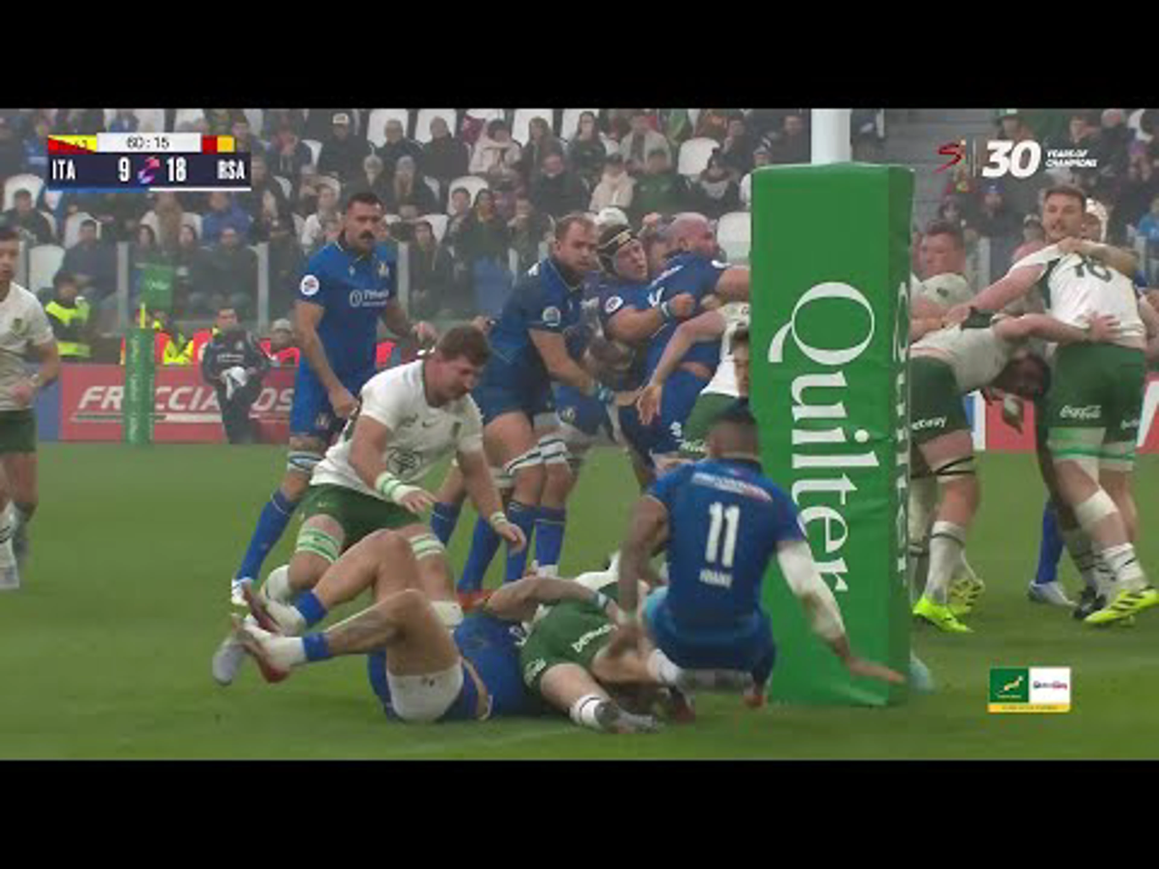 Morne van den Berg | 60ᵗʰ Minute Try v Italy