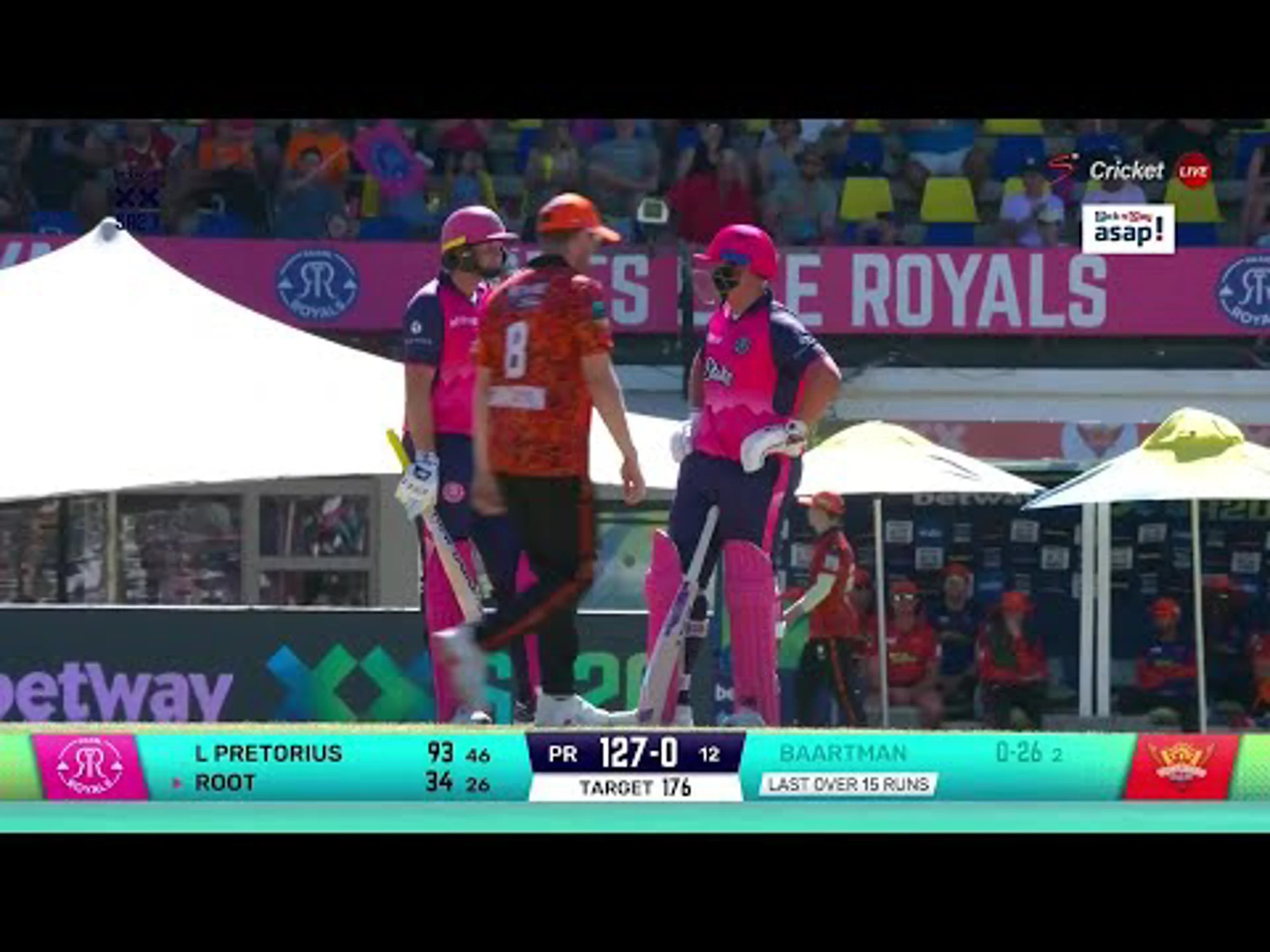 Lhuan-dre Pretorius 97 runs | Paarl Royals v Sunrisers Eastern Cape | Betway SA20