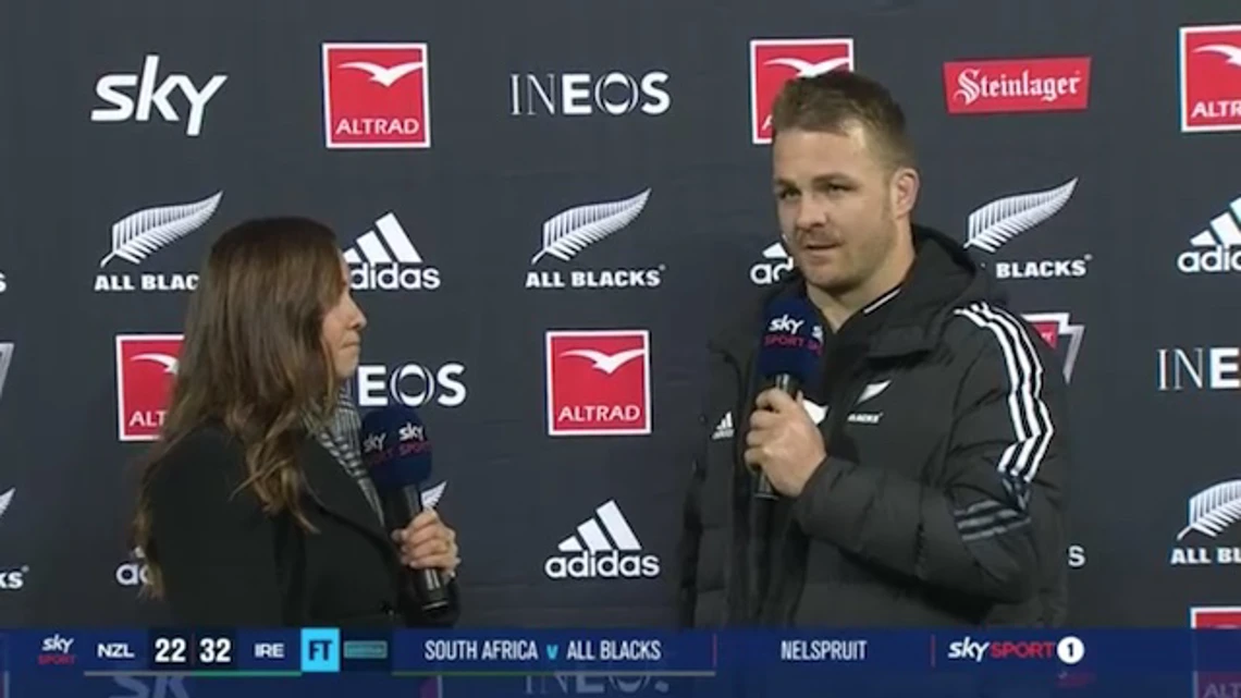 All Blacks International Rugby | New Zealand v Ireland | Post-match interview with Sam Cane