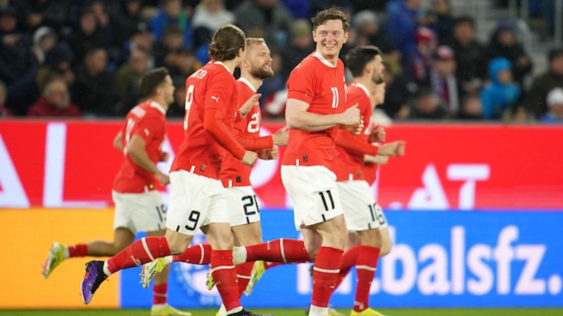 Baumgartner scores fastest international goal | Slovakia v Austria | International Friendly