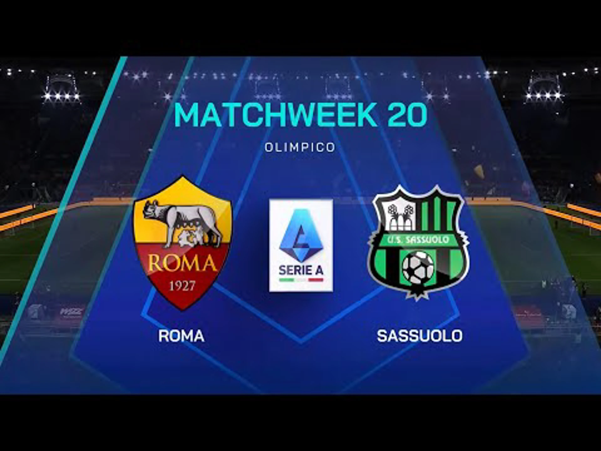 Roma v Sassuolo | Match Highlights | Italian Serie A