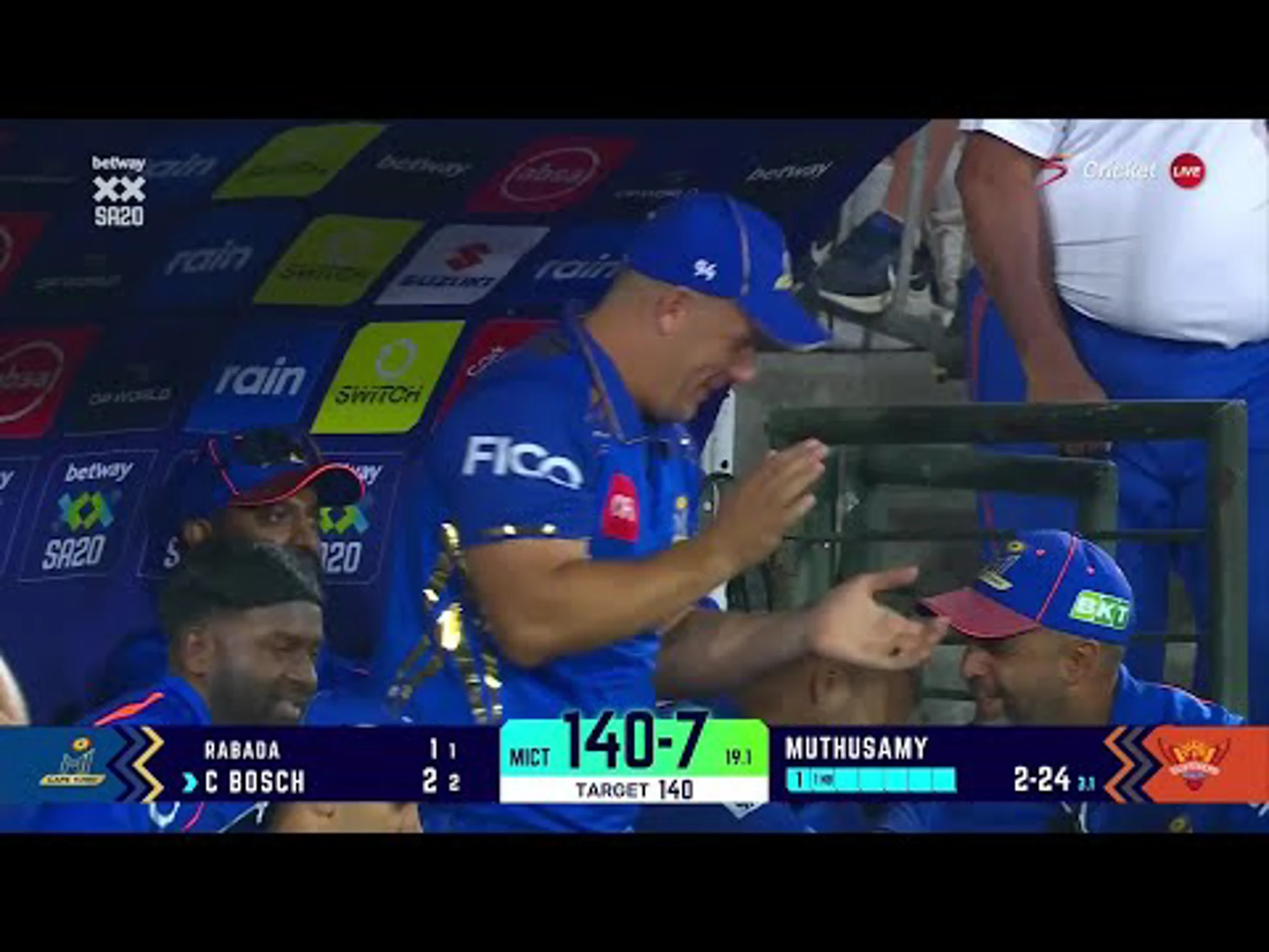 Corbin Bosch 4 | MI Cape Town v Sunrisers Eastern Cape | Betway SA20