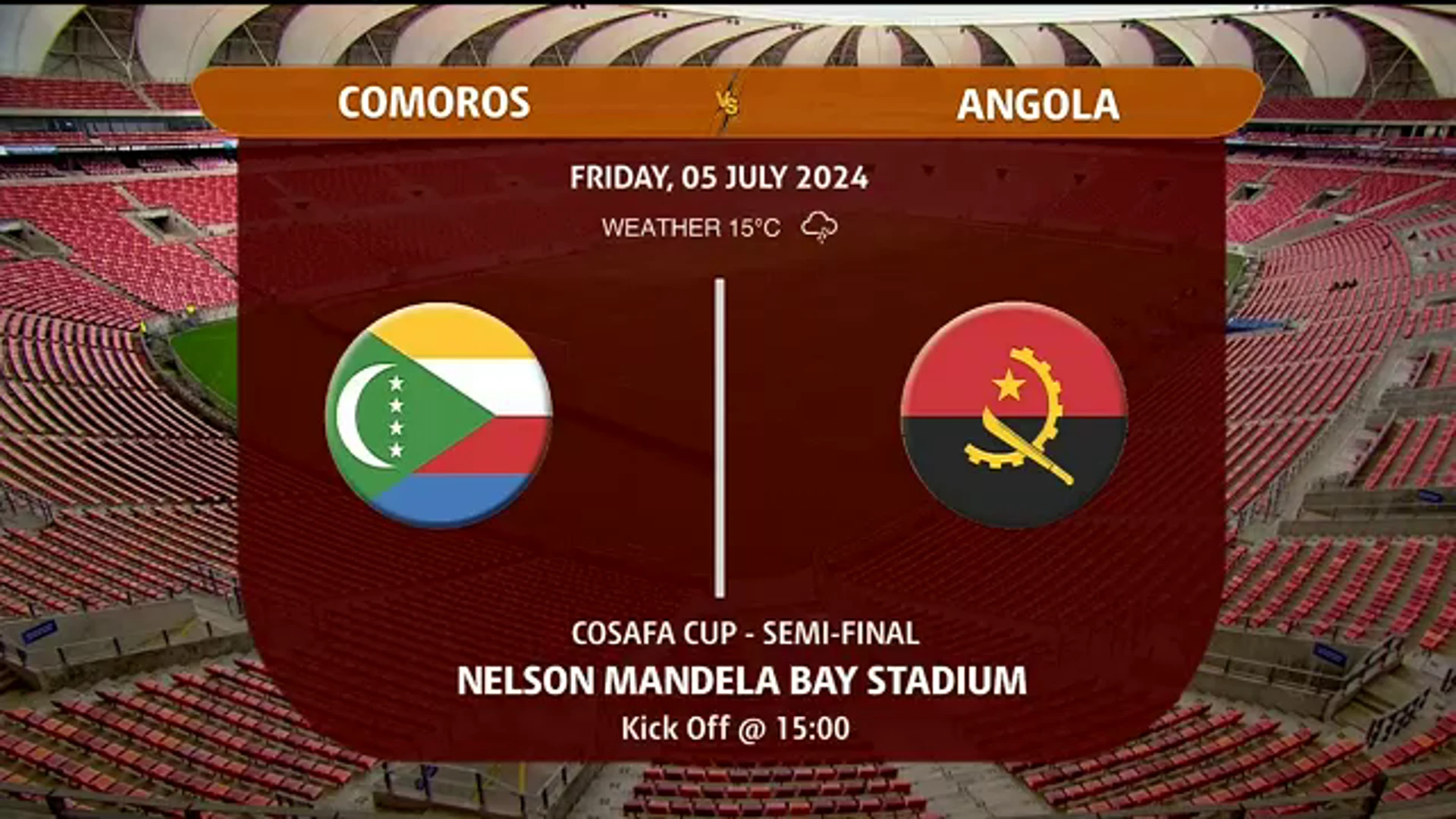 Comoros v Angola | Match Highlights | COSAFA Cup Semi Finals