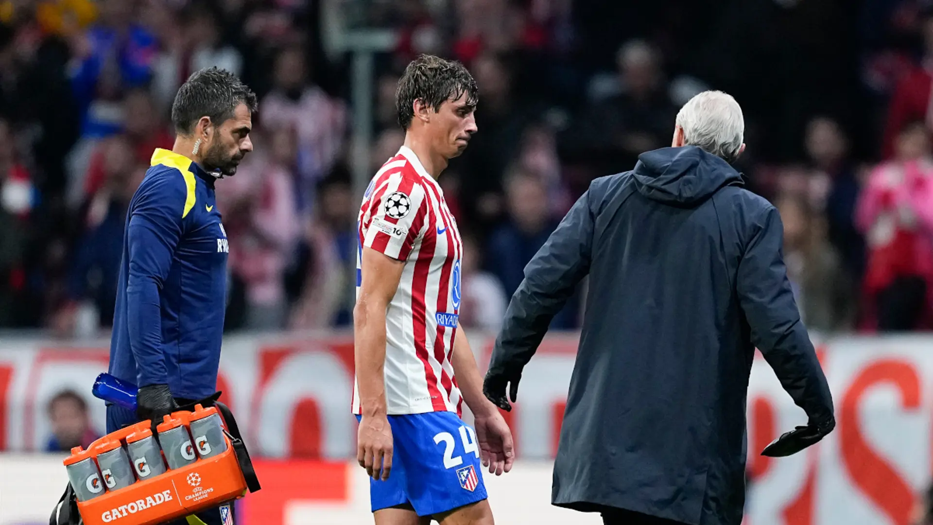 Atletico defender Le Normand sidelined with knee injury