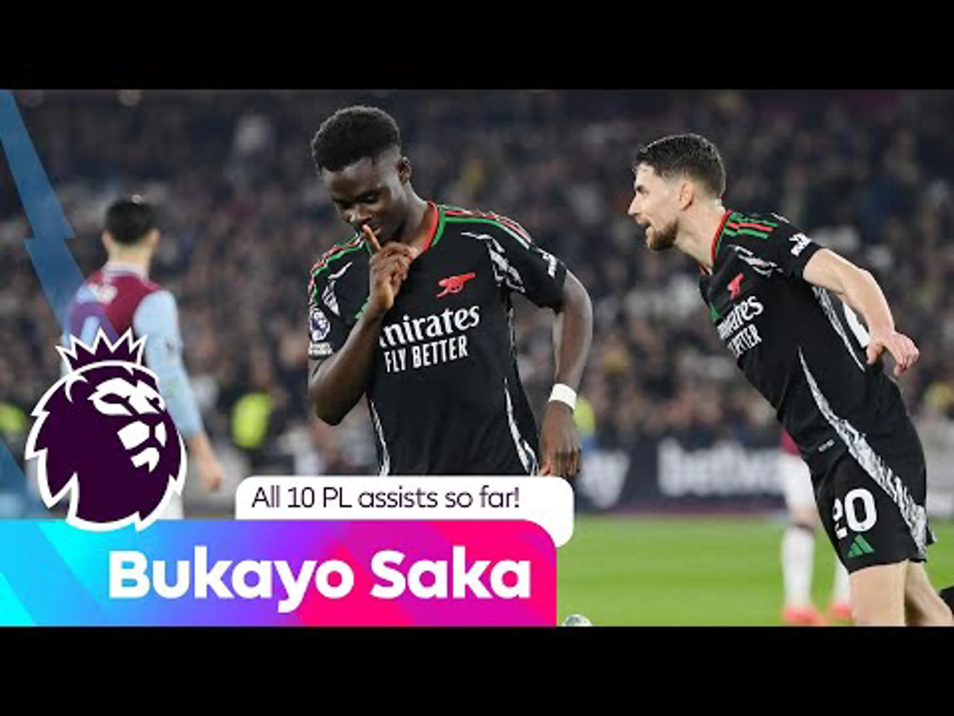 All of Saka's Ten assists this season | Premier League