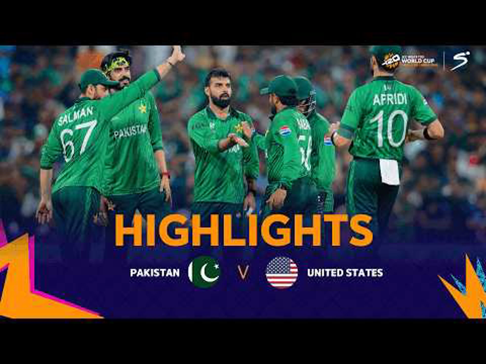 Pakistan v USA | Match Highlights | ICC T20 World Cup Group A
