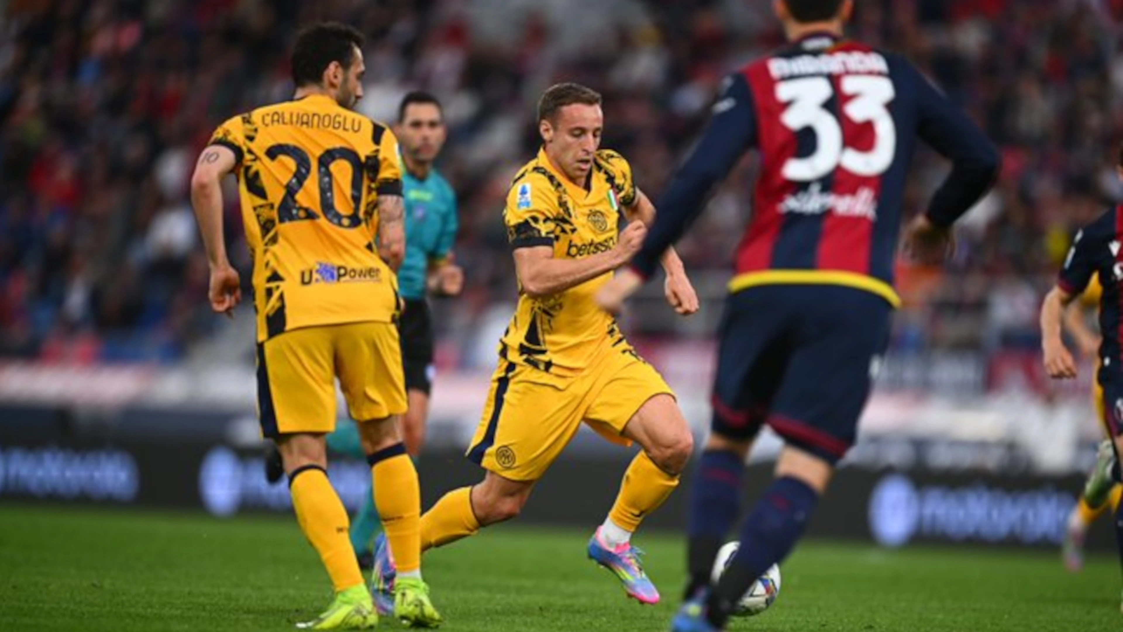 Leaders Inter level with Napoli after falling to Orsolini stunner at Bologna