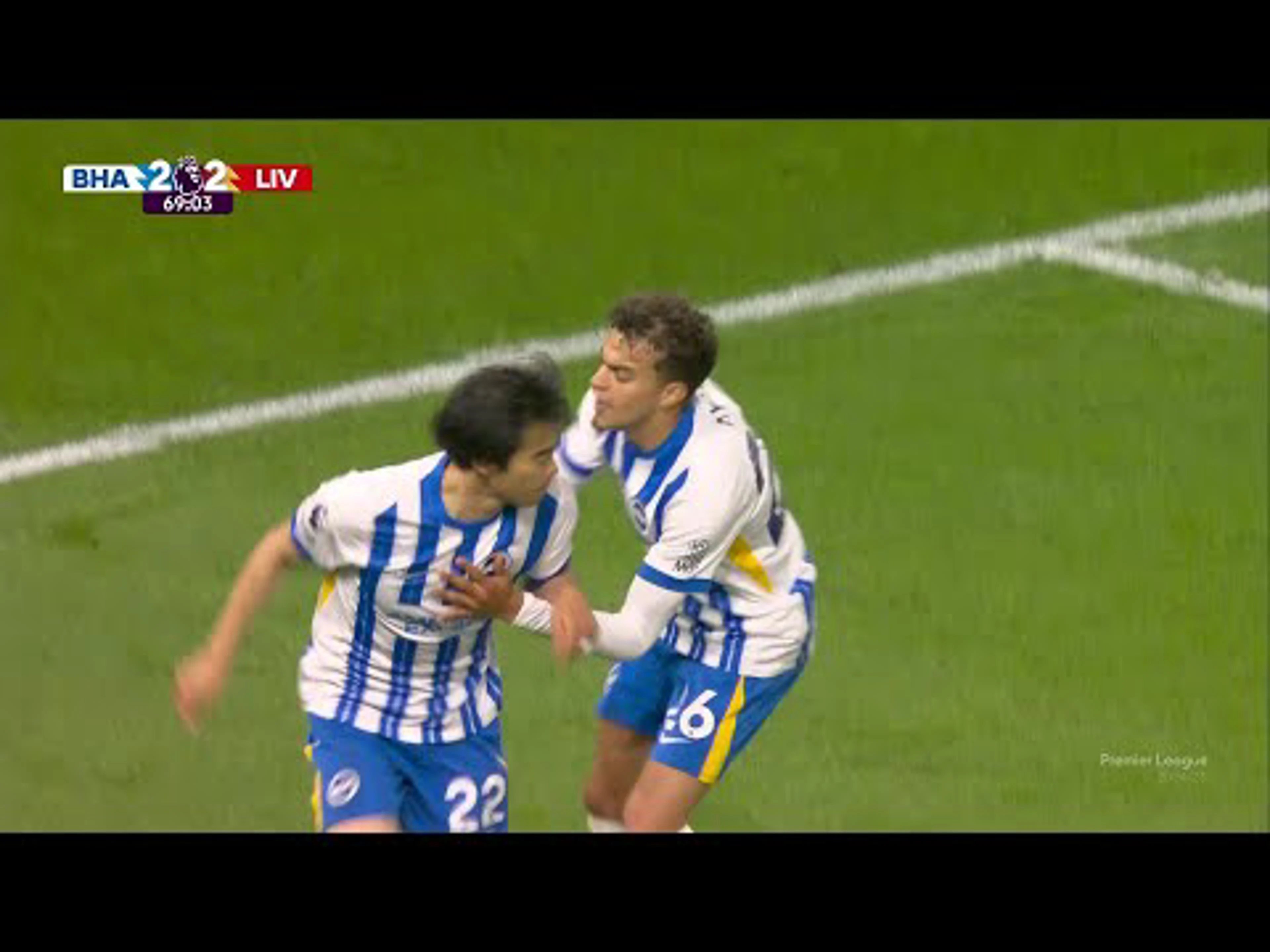 Kaoru Mitoma | 69ᵗʰ Minute Goal v Liverpool