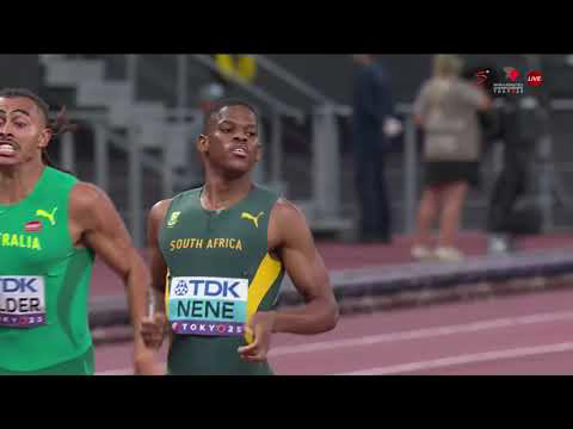 Zakithi Nene cruises into the men's 400m final