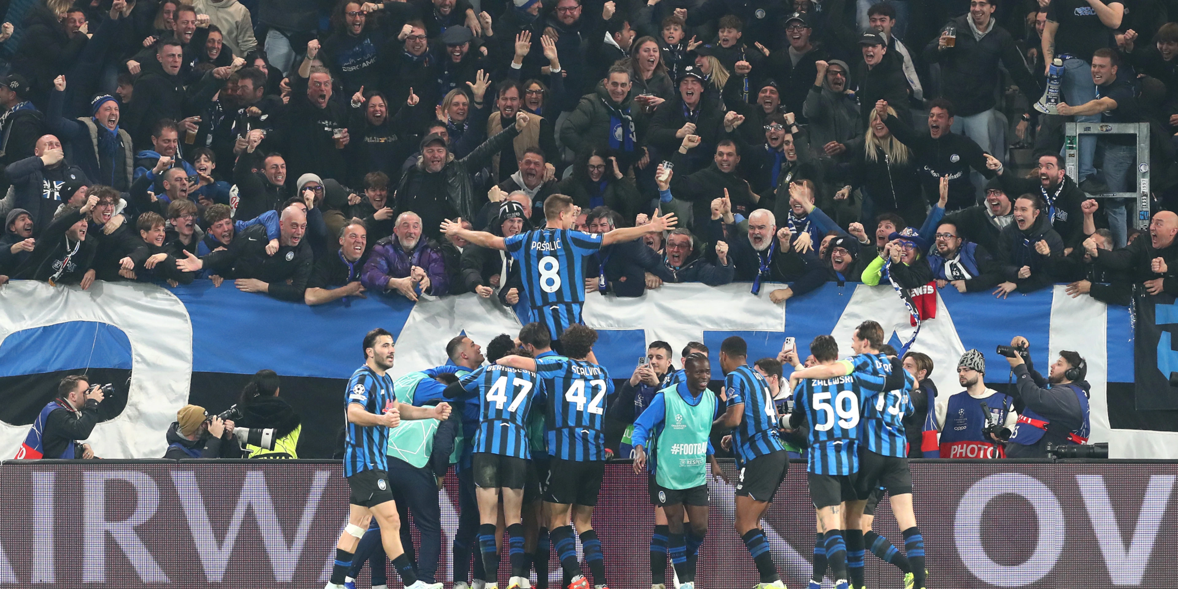 Atalanta overcome Dortmund to reach Champions League last 16
