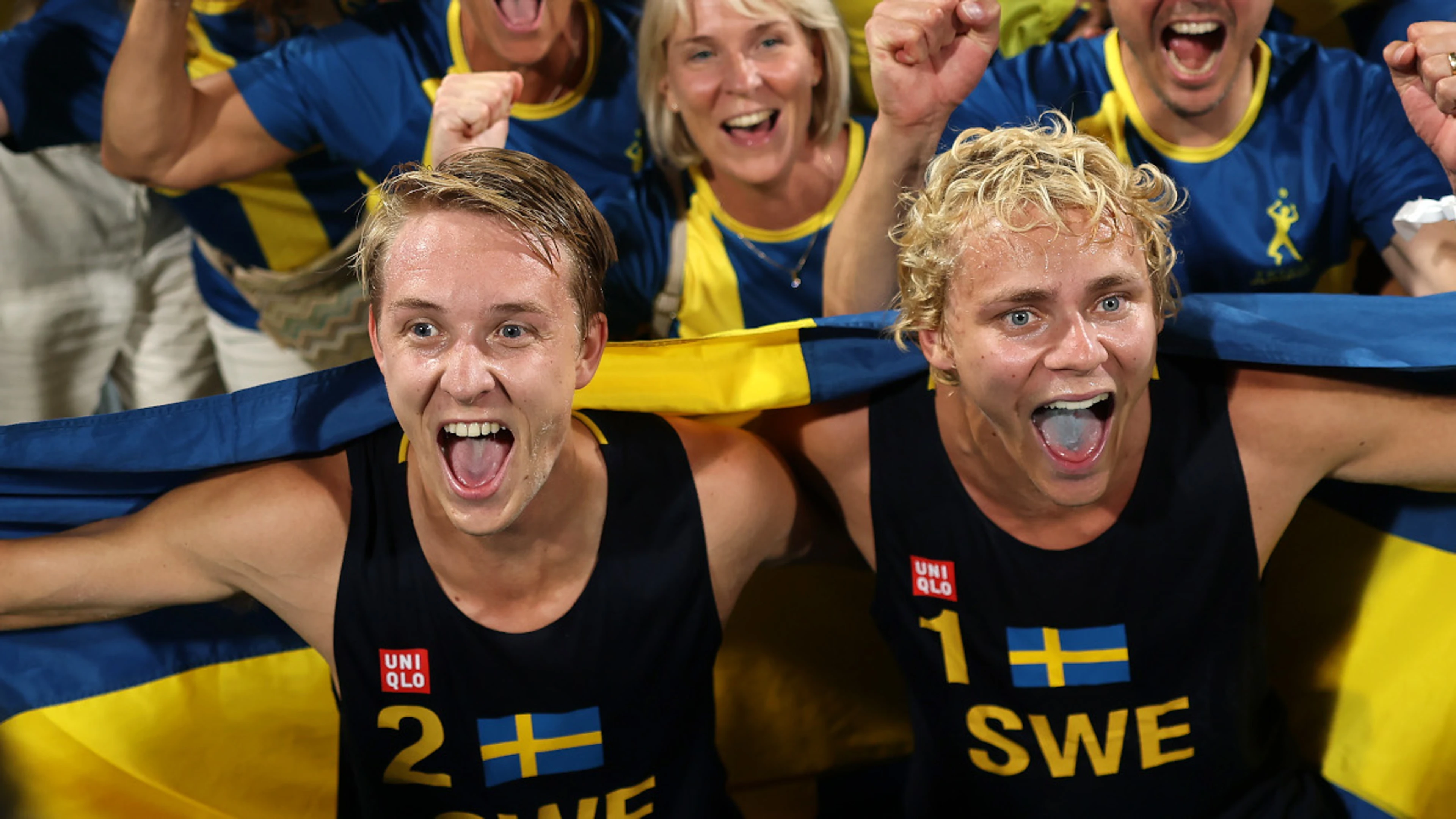 Sweden breeze to gold in men's Olympic beach volleyball