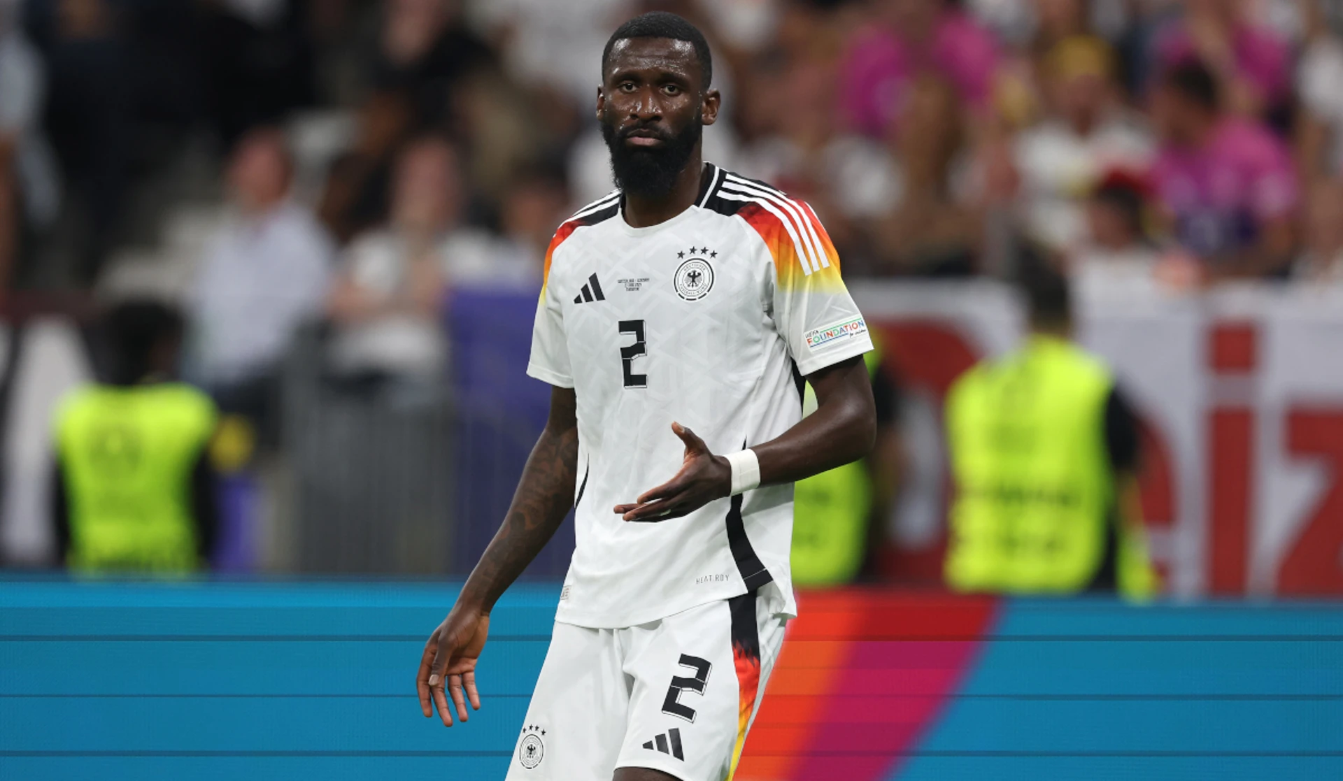 Injured Rudiger in doubt for Germany's last 16 match